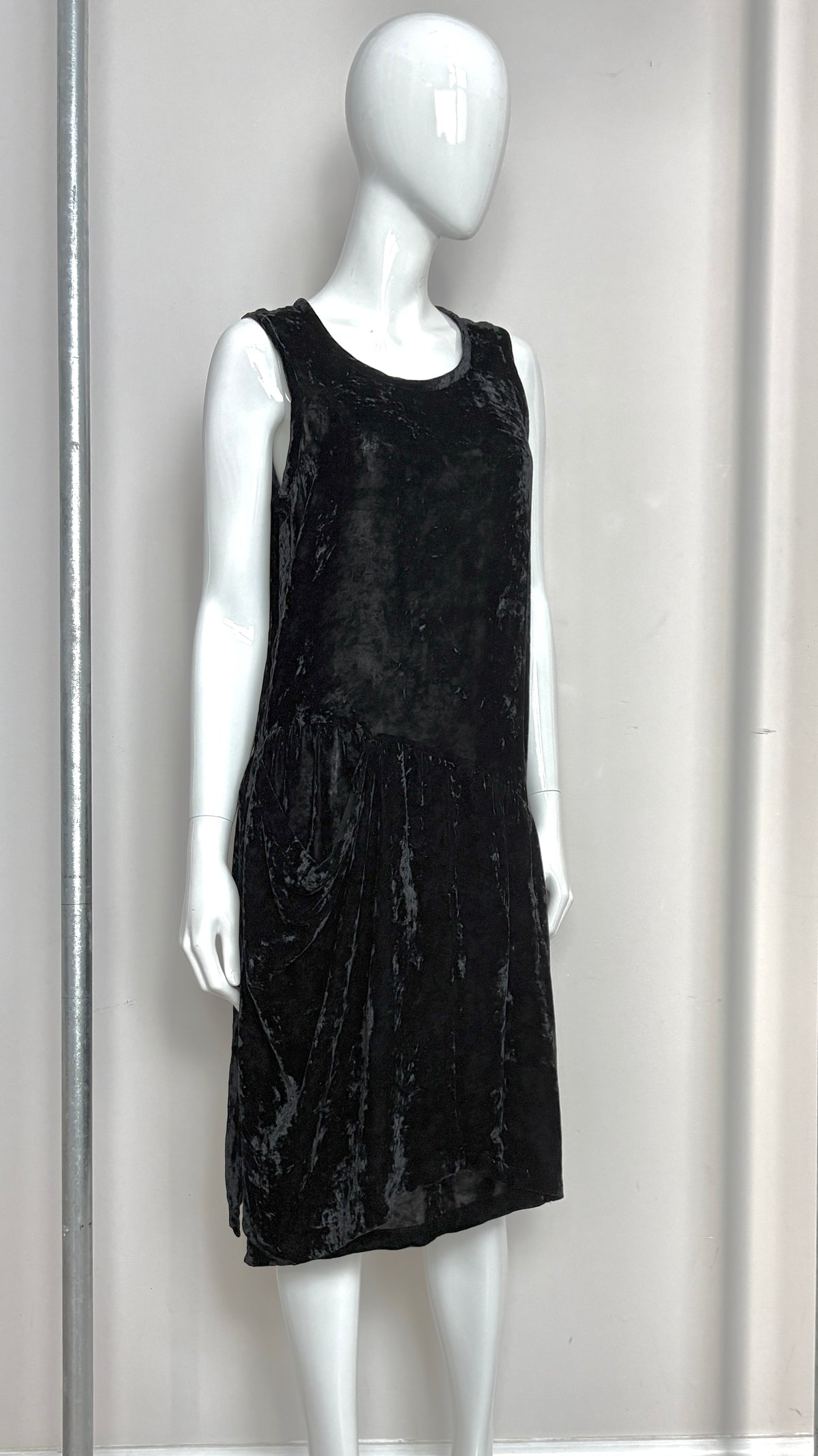 Comme des Garcons tricot crushed velvet dress