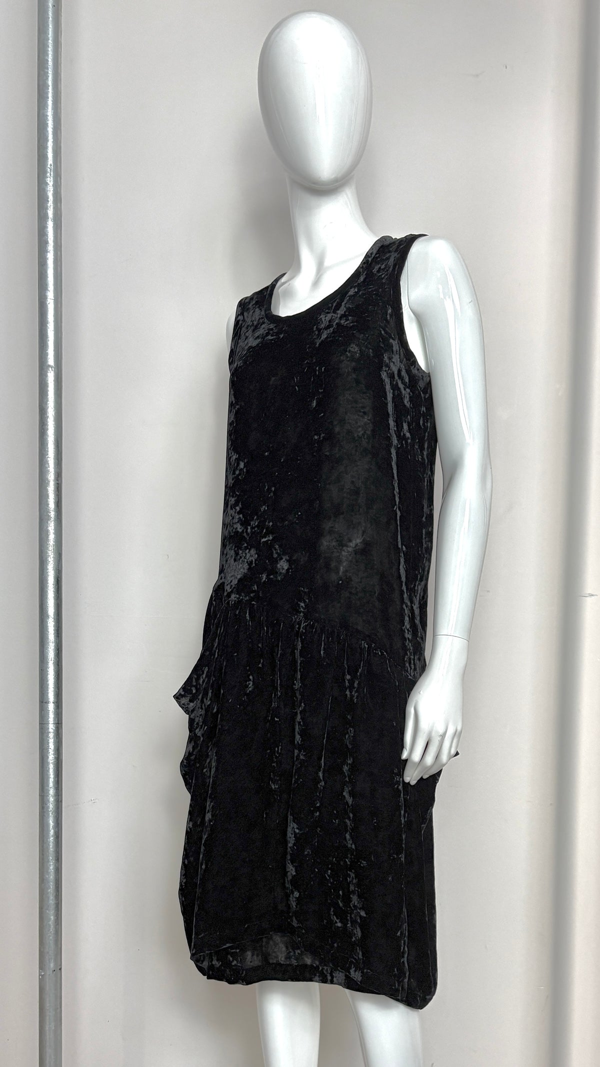 Comme des Garcons tricot crushed velvet dress