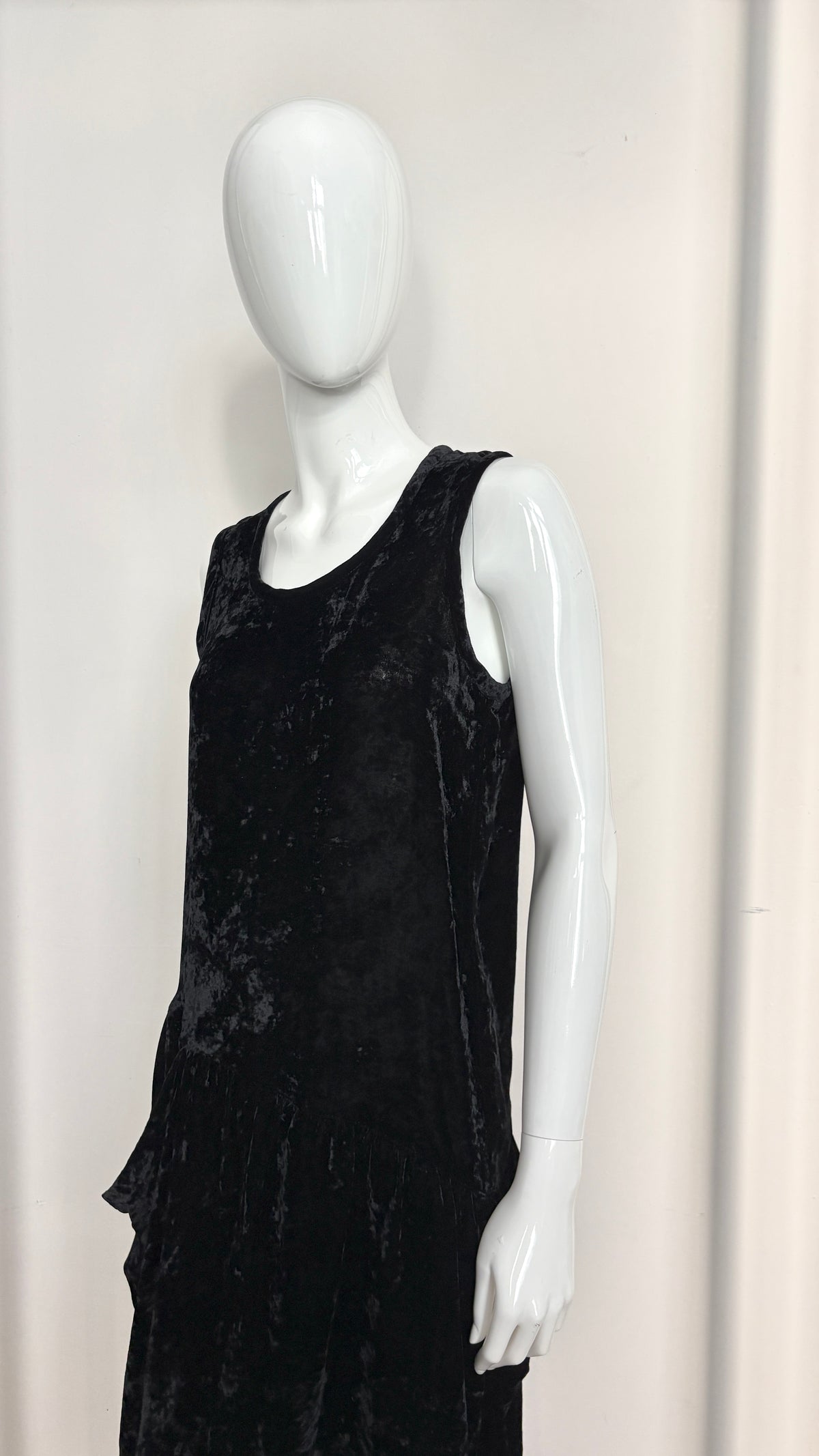 Comme des Garcons tricot crushed velvet dress
