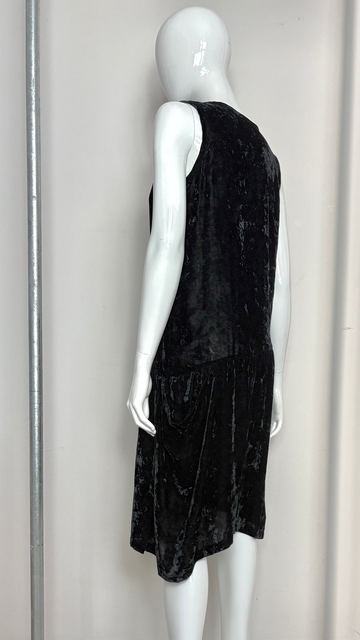 Comme des Garcons tricot crushed velvet dress