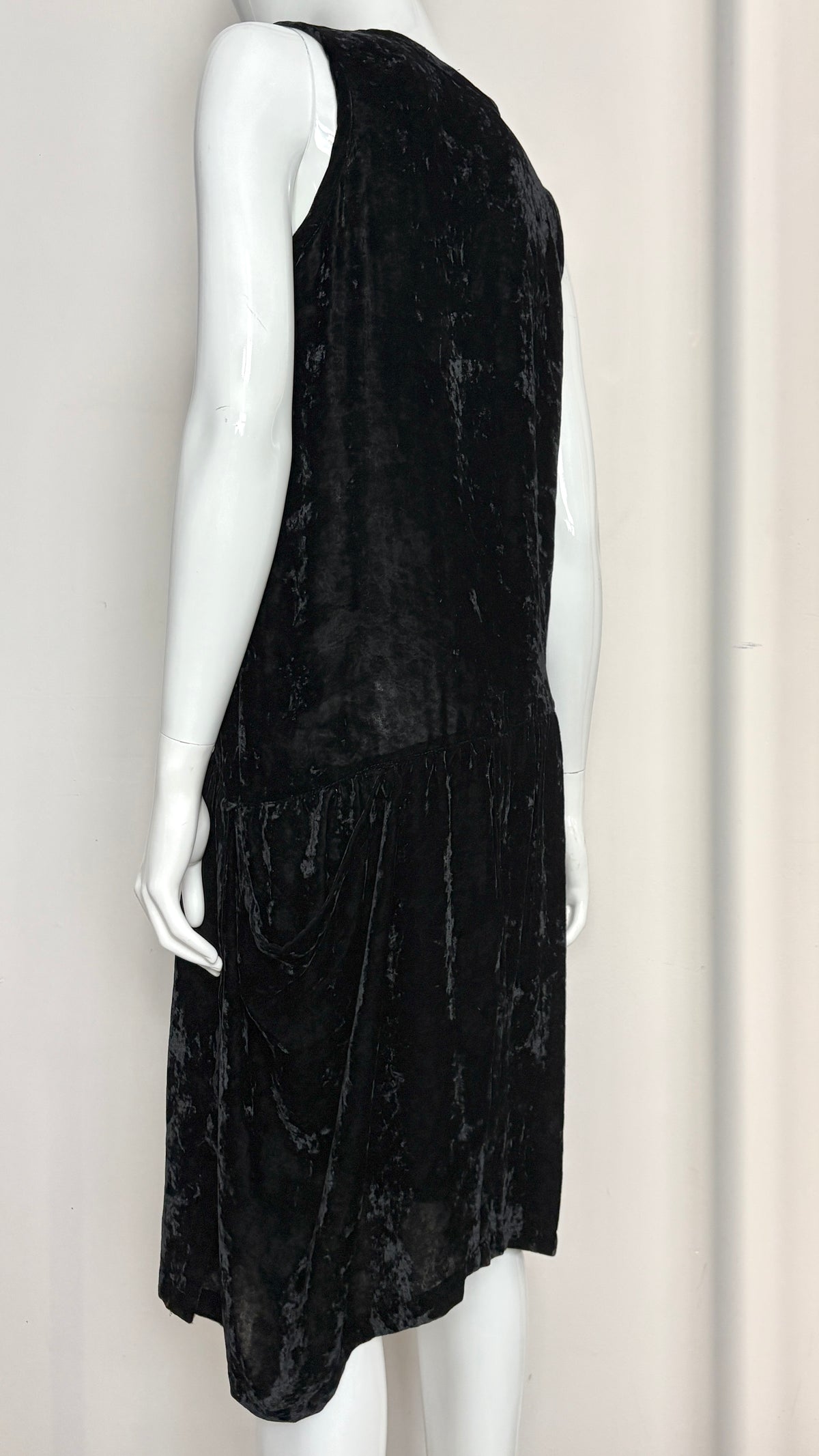 Comme des Garcons tricot crushed velvet dress