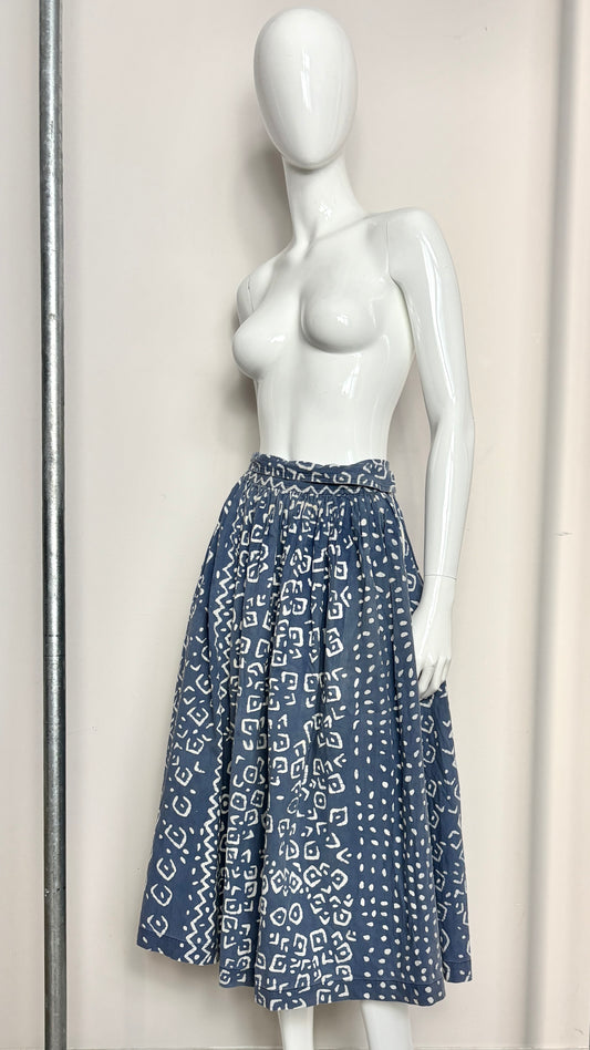Comme des Garcons early collection (80's) wax resist wrap skirt