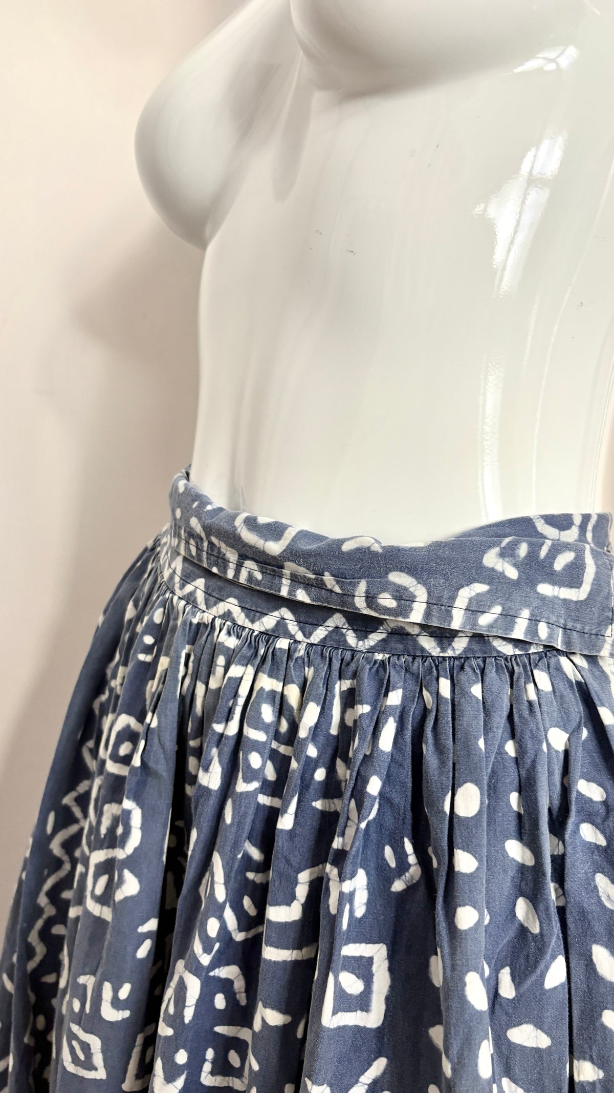 Comme des Garcons early collection (80's) wax resist wrap skirt