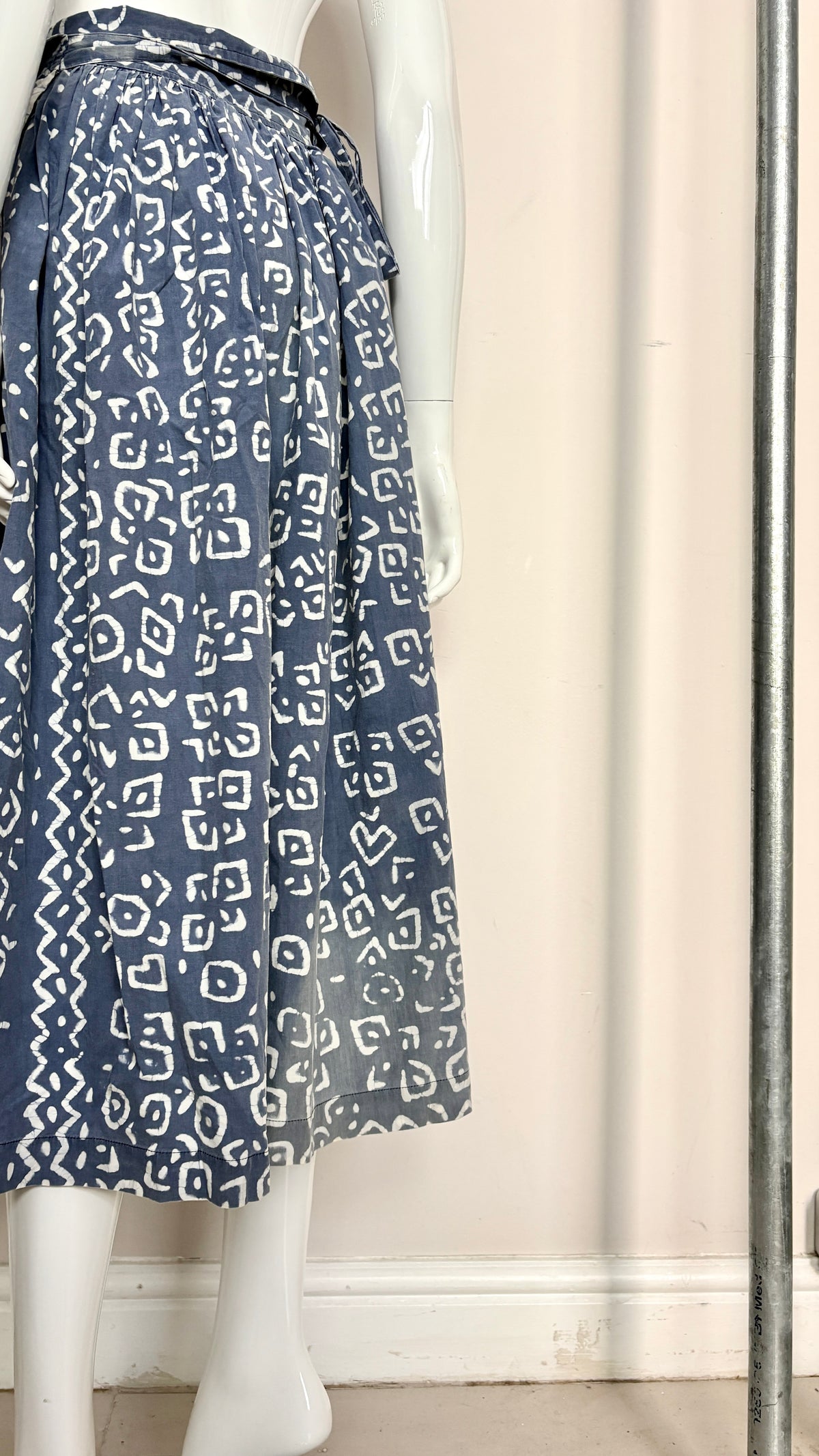 Comme des Garcons early collection (80's) wax resist wrap skirt