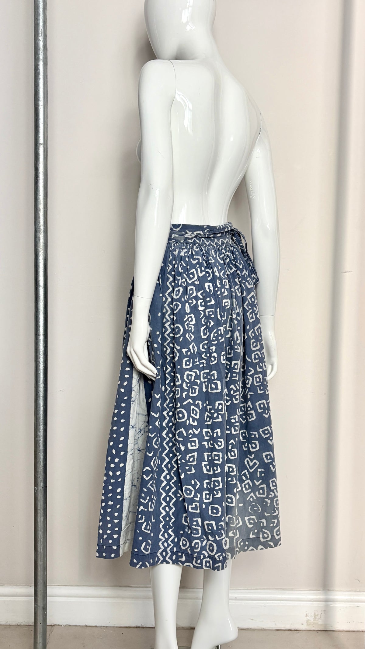 Comme des Garcons early collection (80's) wax resist wrap skirt