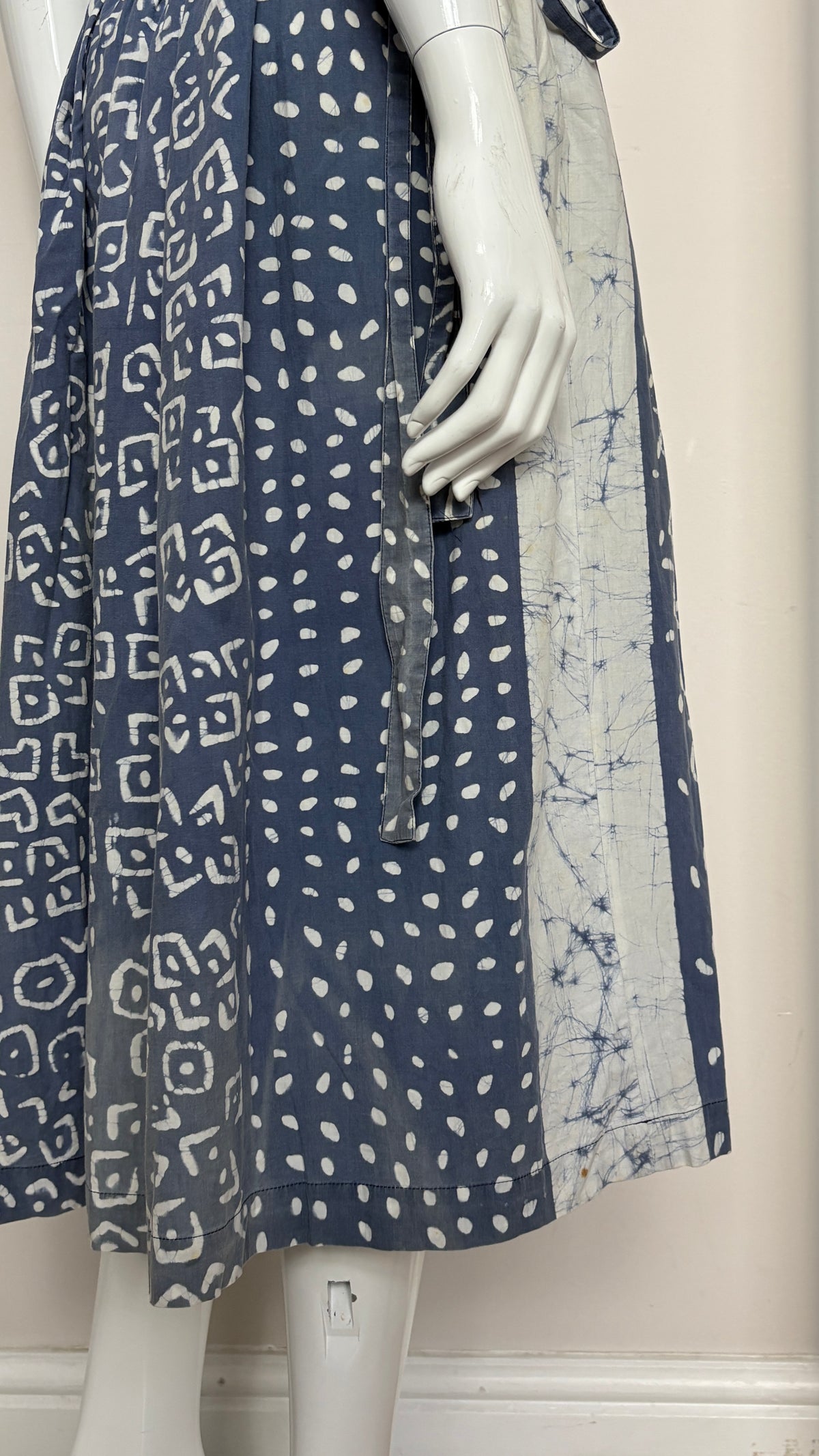 Comme des Garcons early collection (80's) wax resist wrap skirt