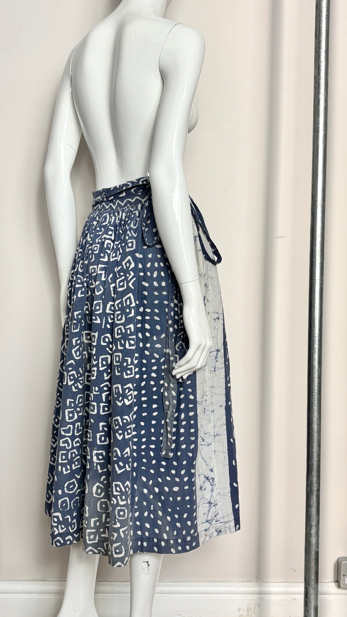 Comme des Garcons early collection (80's) wax resist wrap skirt