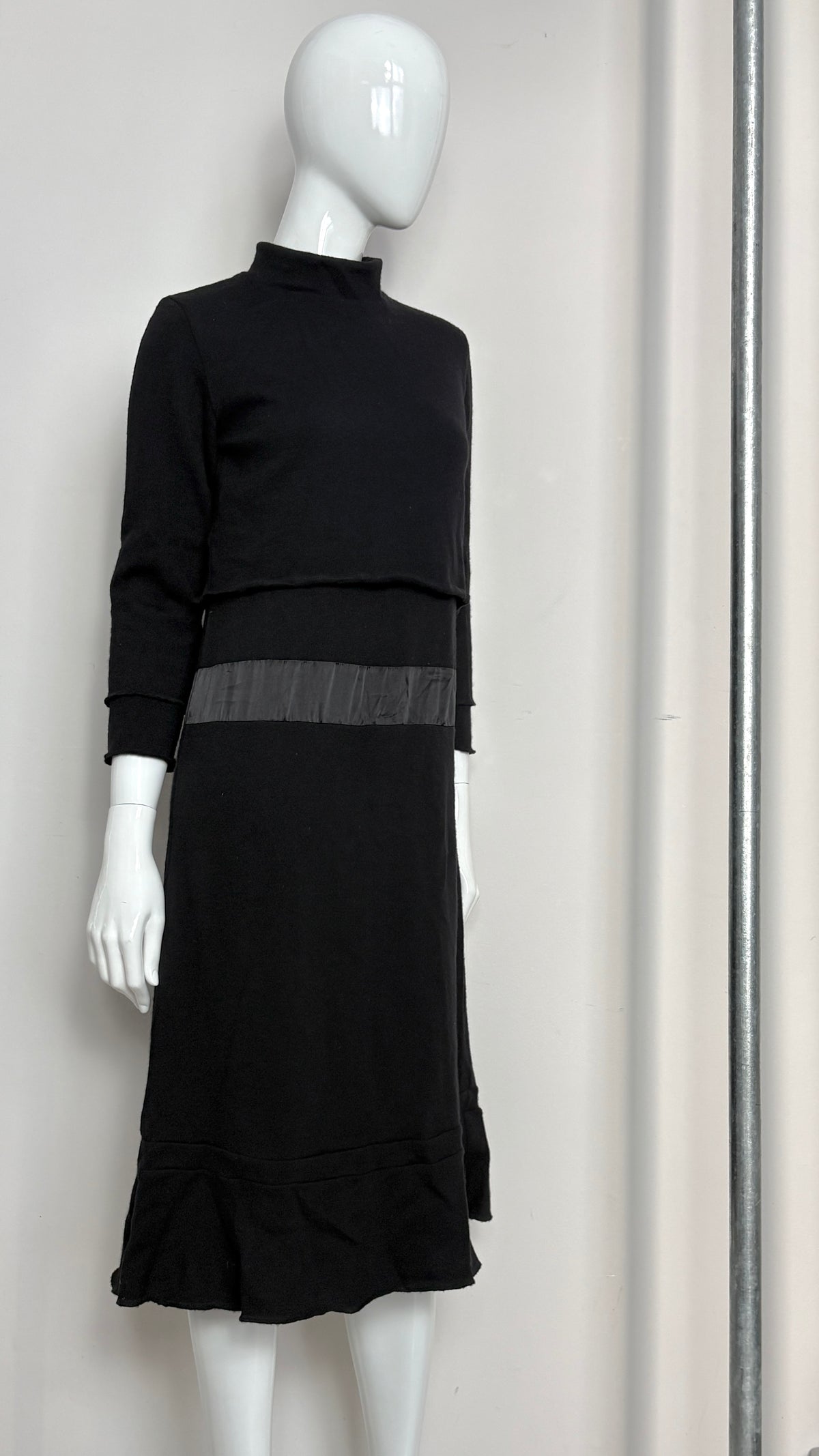 Comme des Garcons wool dress with satin panel