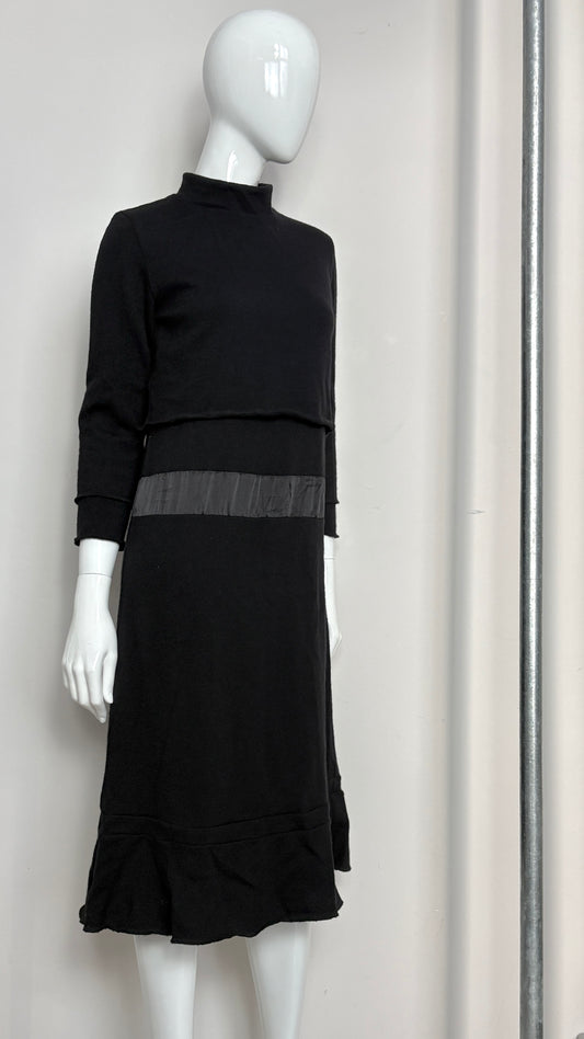 Comme des Garcons wool dress with satin panel