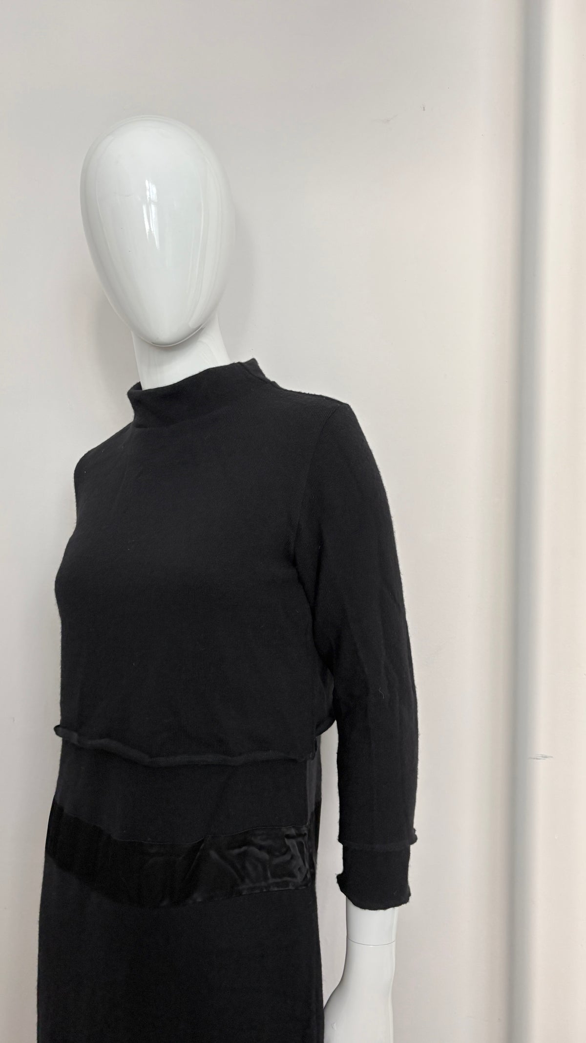 Comme des Garcons wool dress with satin panel