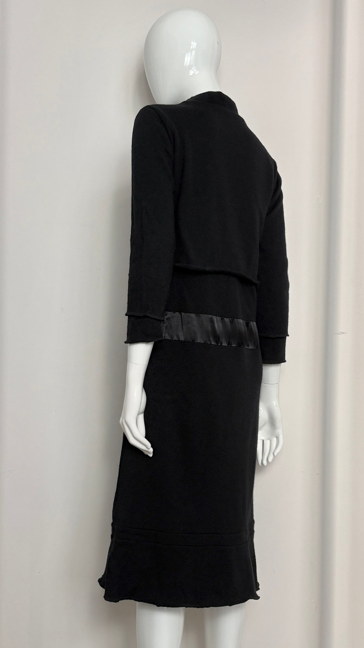 Comme des Garcons wool dress with satin panel