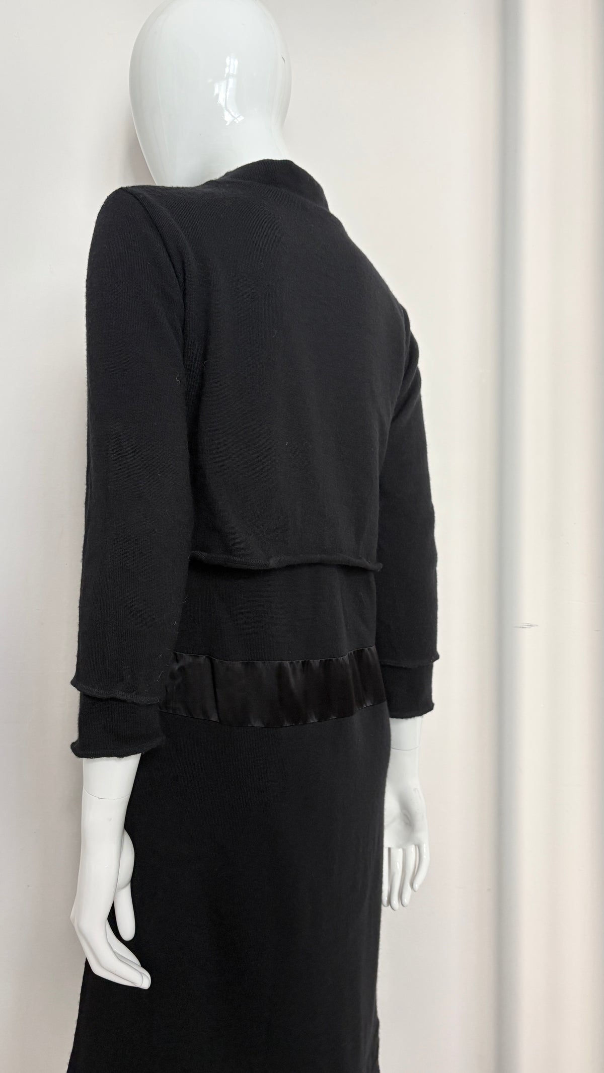 Comme des Garcons wool dress with satin panel
