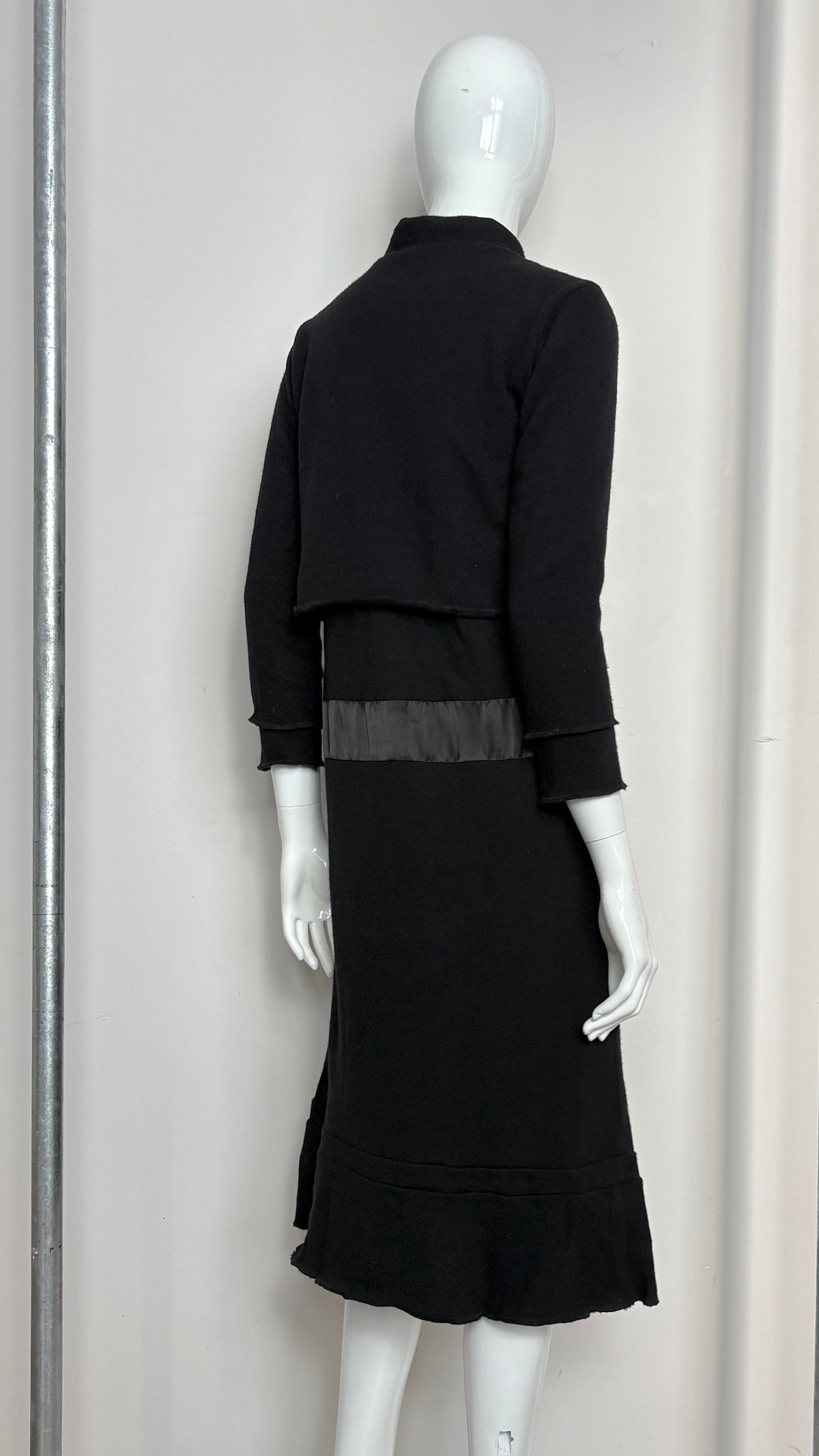 Comme des Garcons wool dress with satin panel