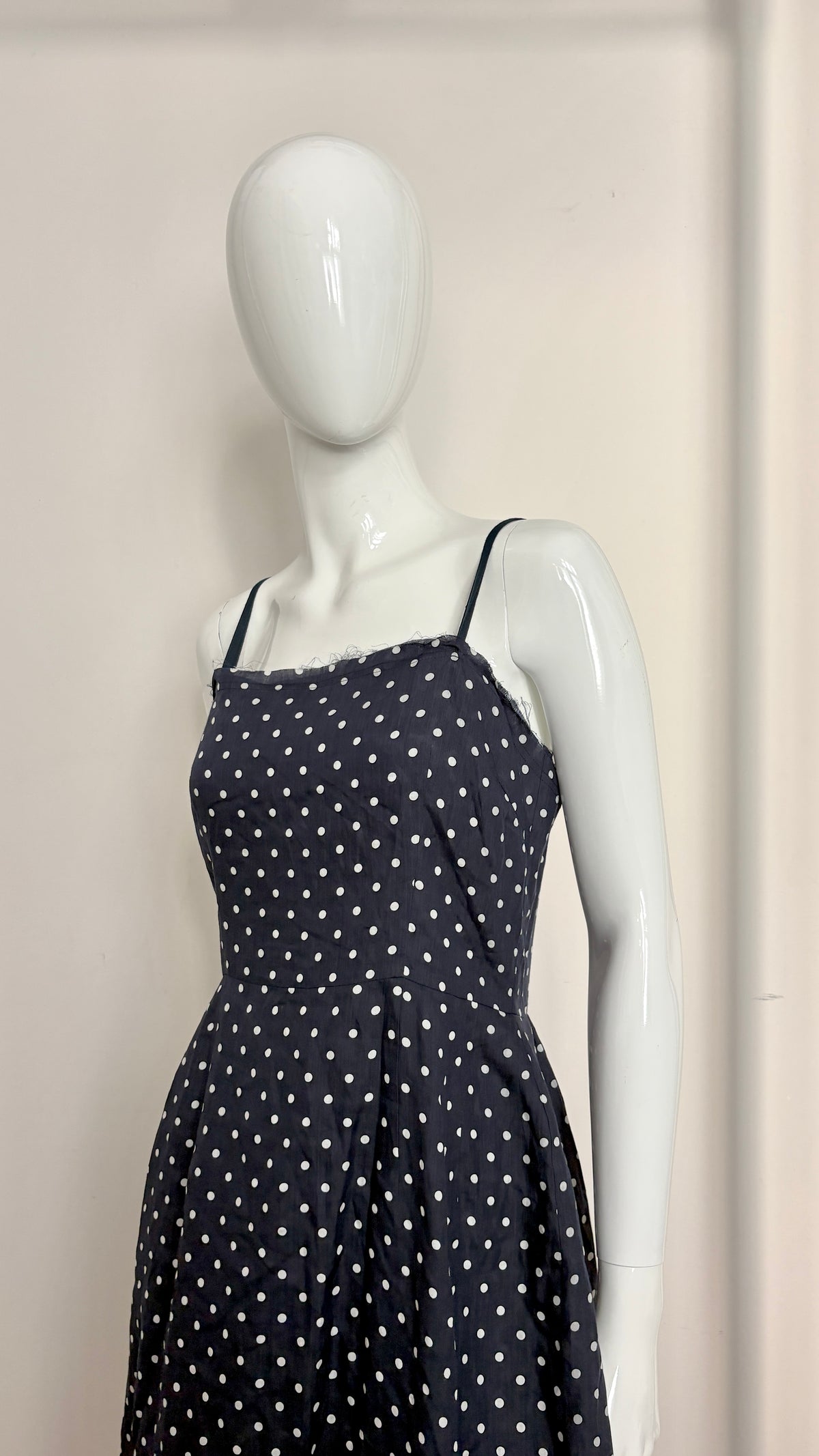 Comme des Garcons 1997 polkadot draped bolero and dress ensemble