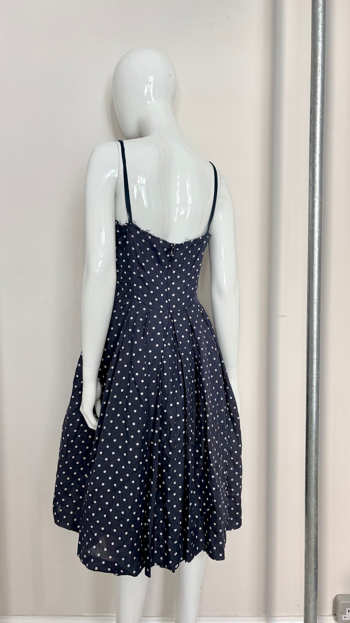 Comme des Garcons 1997 polkadot draped bolero and dress ensemble