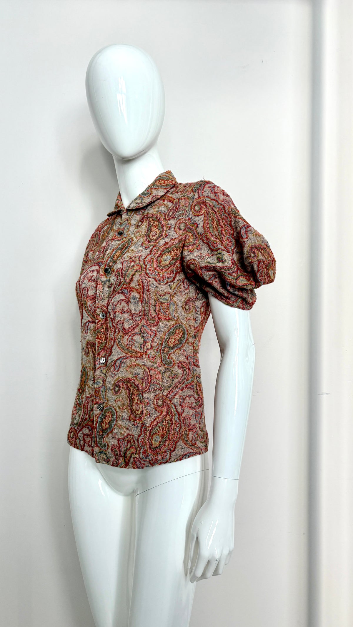 Comme des Garcons floral tapestry blouse