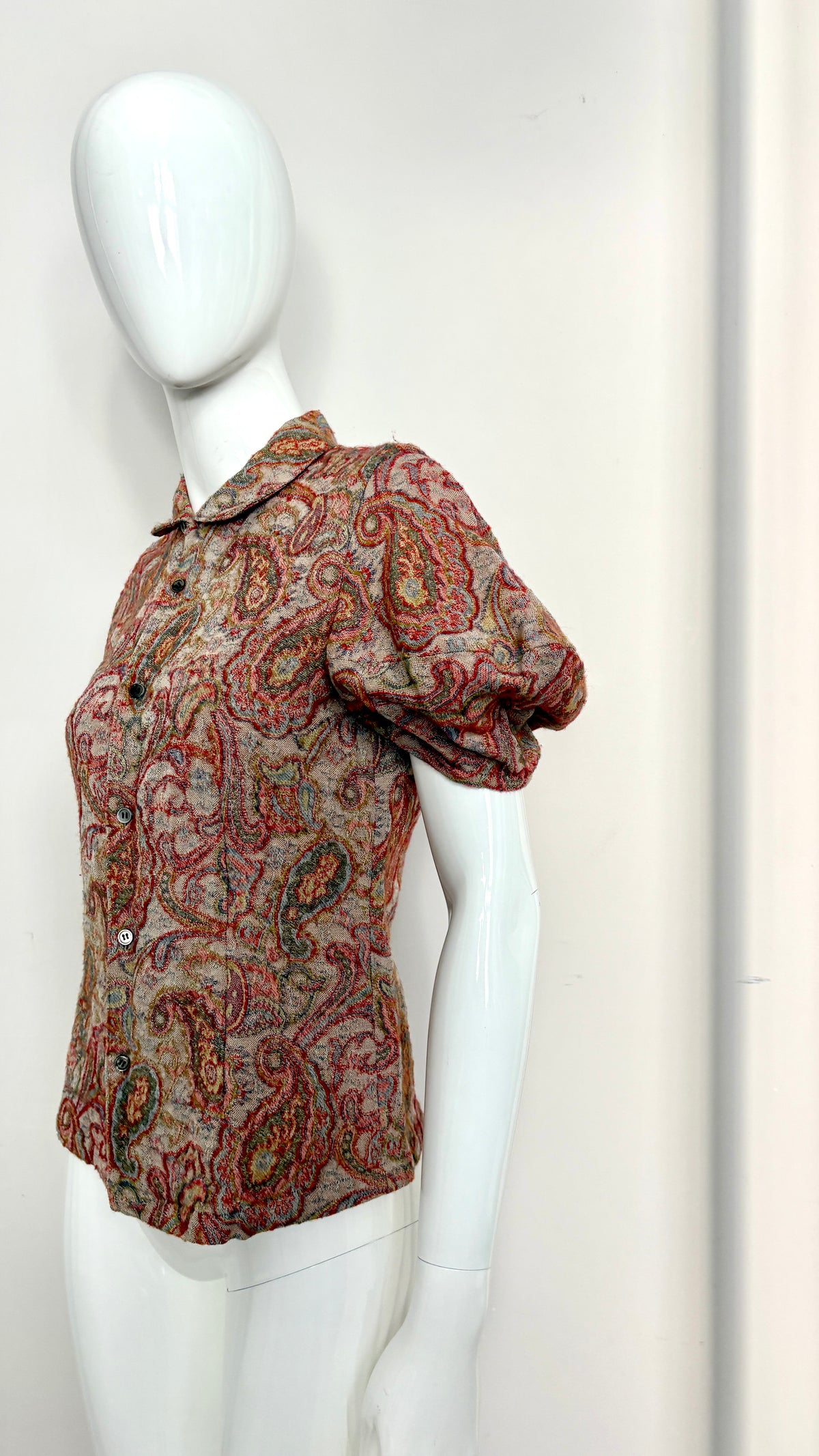 Comme des Garcons floral tapestry blouse