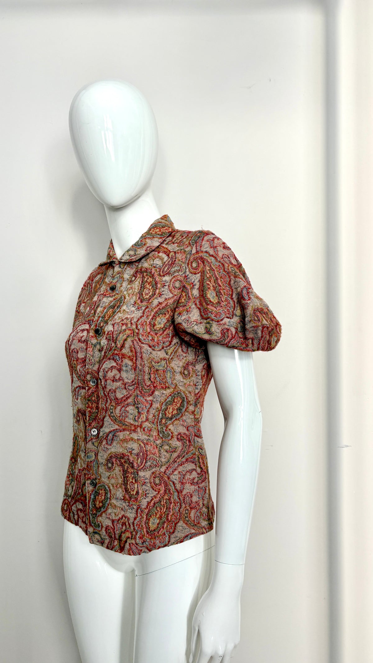 Comme des Garcons floral tapestry blouse