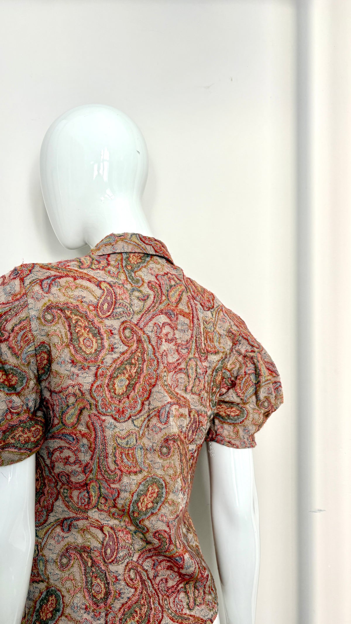 Comme des Garcons floral tapestry blouse