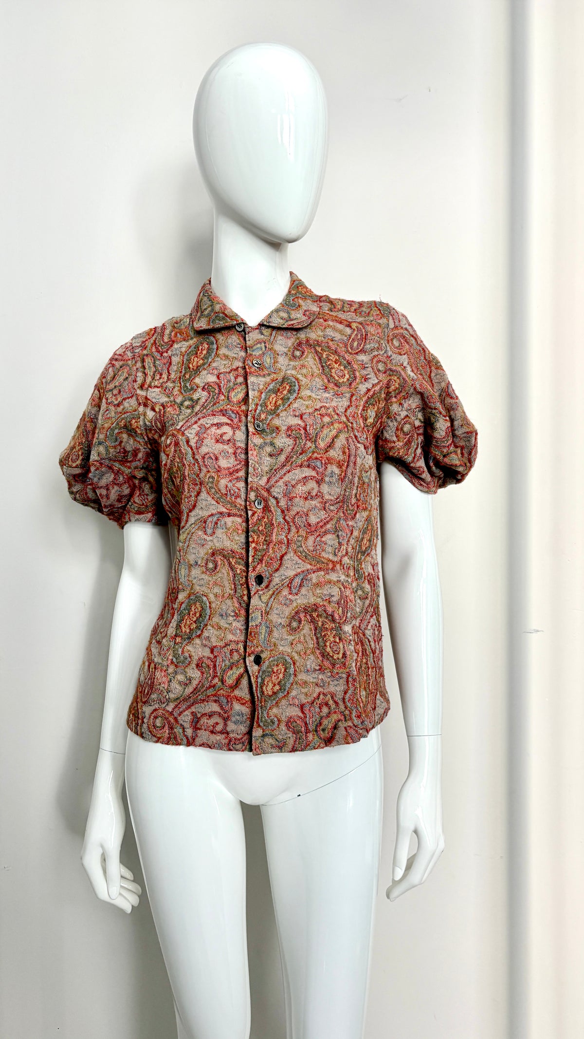 Comme des Garcons floral tapestry blouse