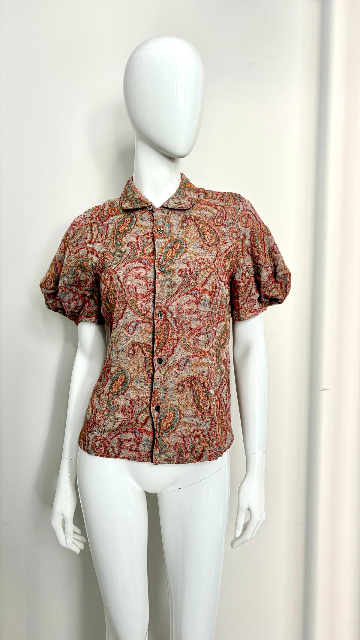 Comme des Garcons floral tapestry blouse