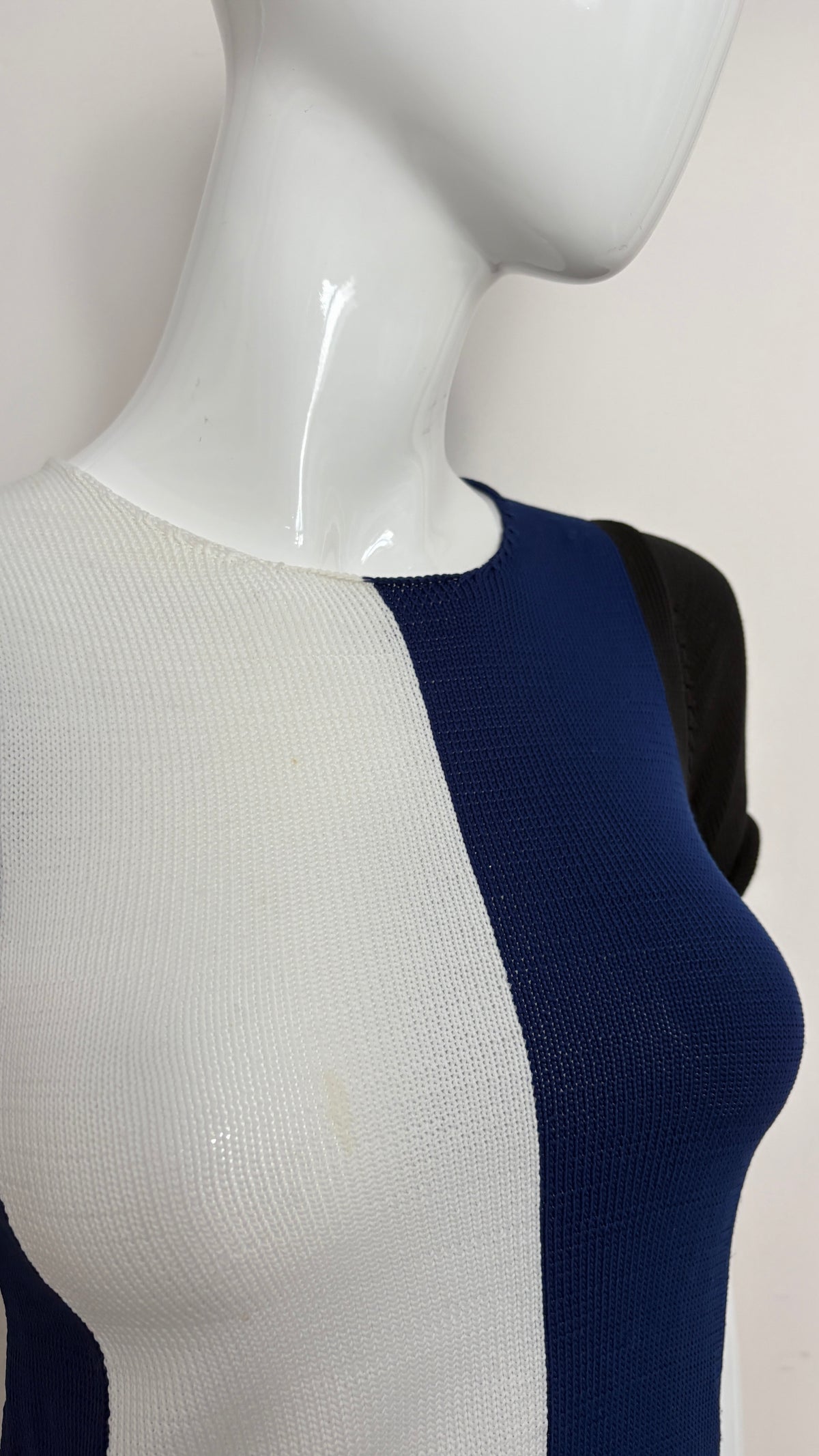 Comme des Garcons colour block knitted blouse
