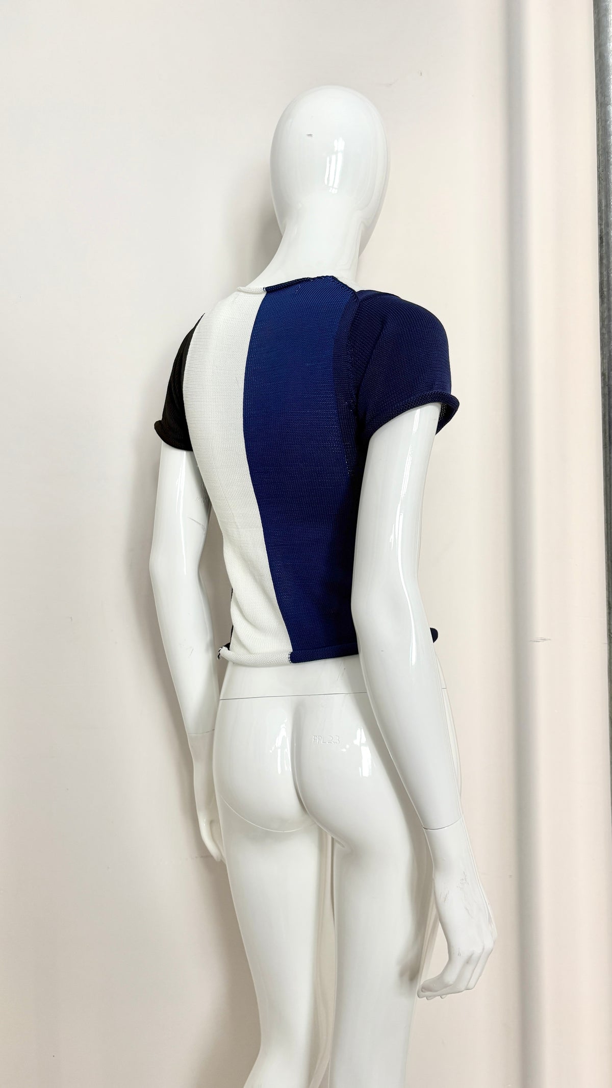 Comme des Garcons colour block knitted blouse