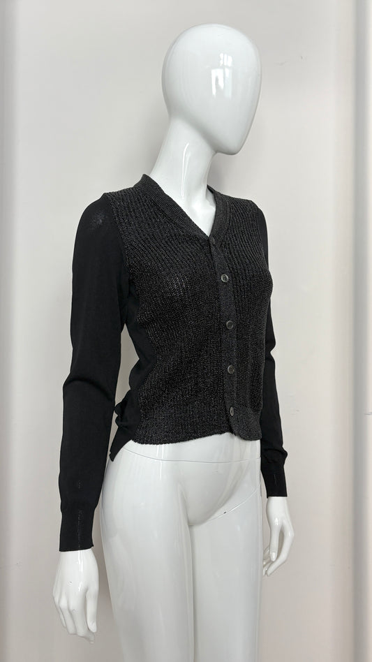 Comme des Garcons 2005 trompe l'oeil cardigan effect jumper