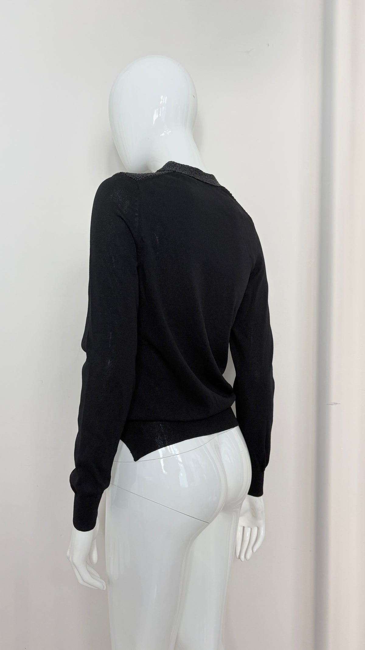Comme des Garcons 2005 trompe l'oeil cardigan effect jumper