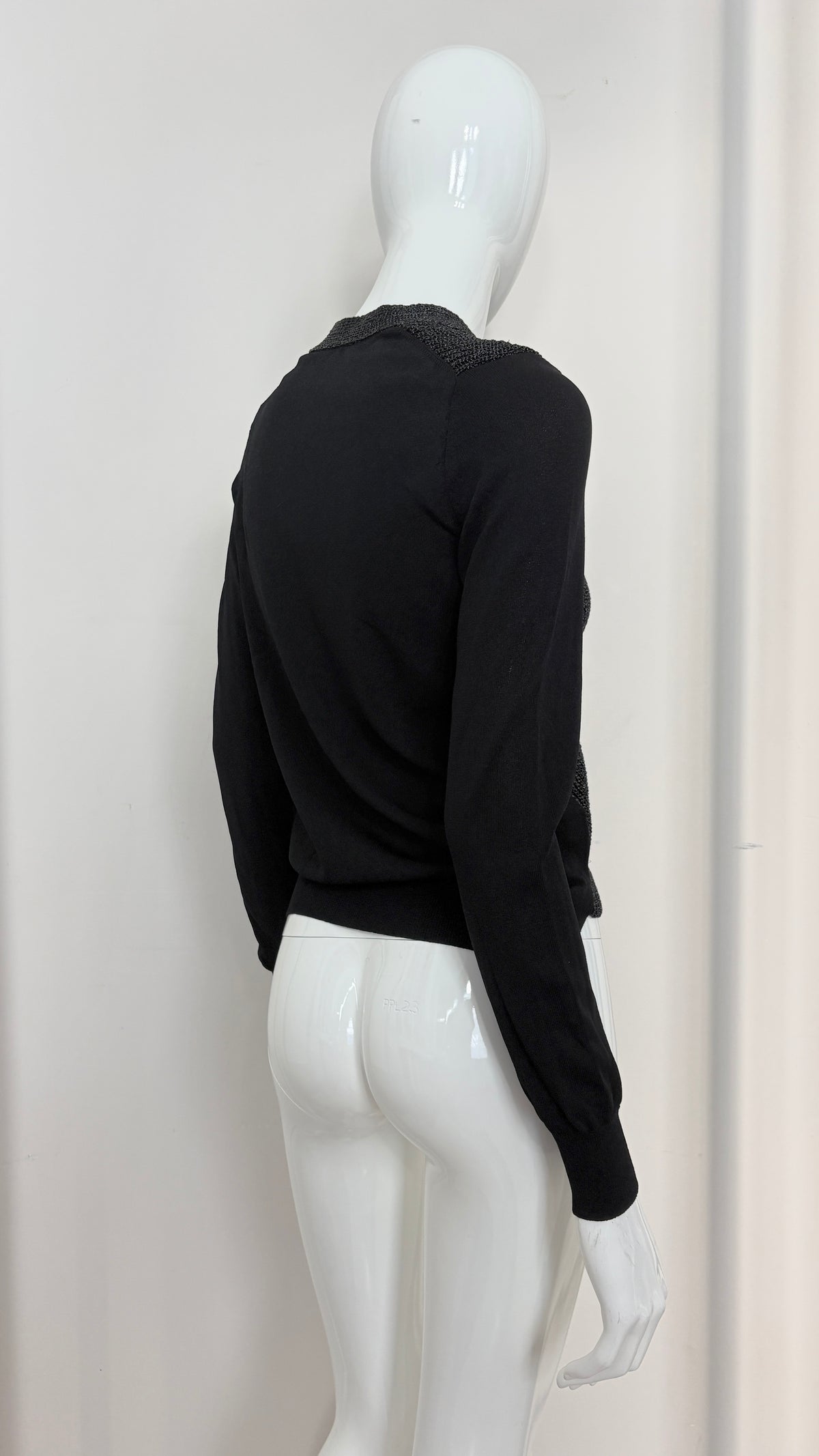 Comme des Garcons 2005 trompe l'oeil cardigan effect jumper