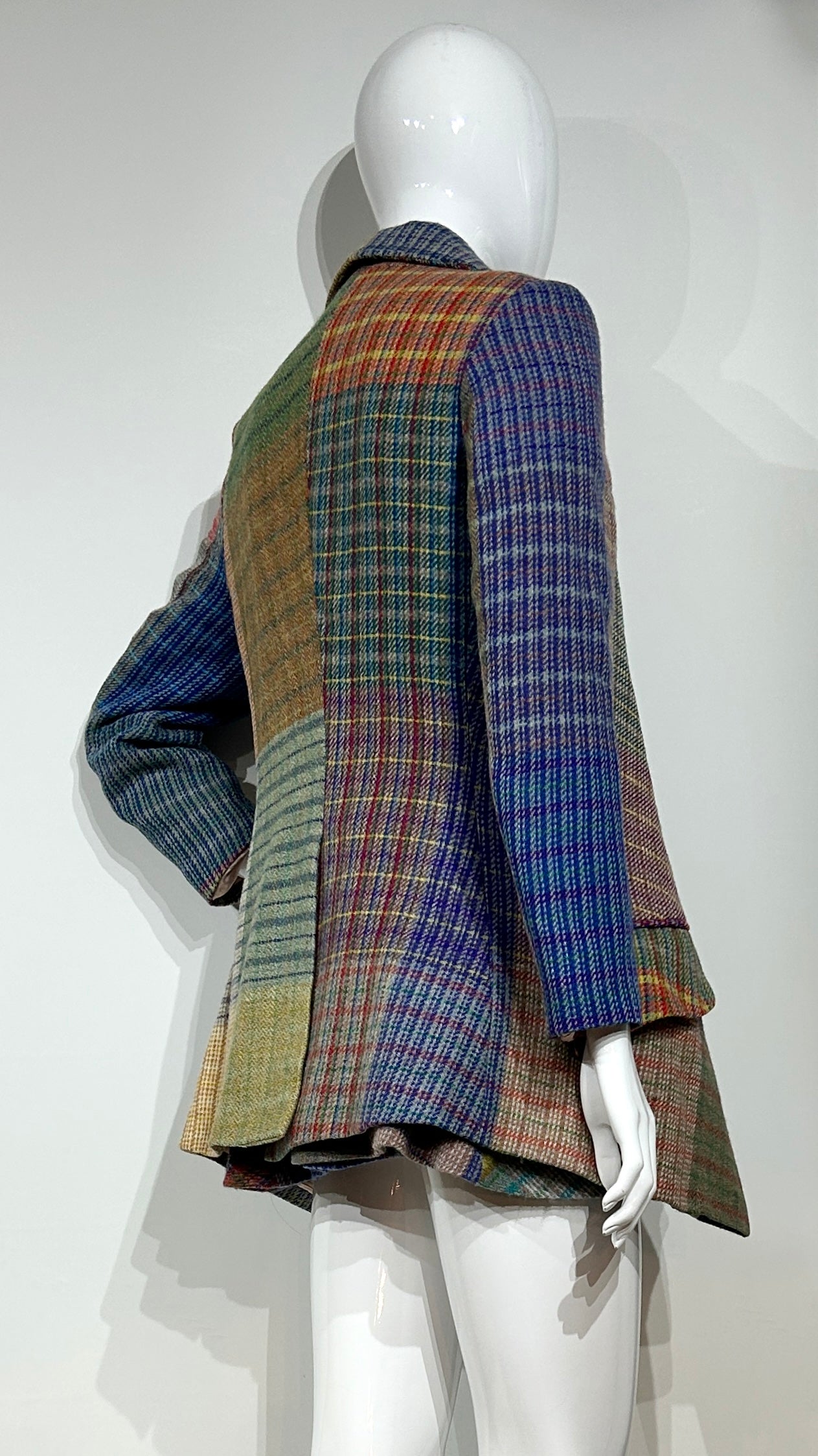 Vivienne Westwood A/W 1994/1995 'On liberty' patchwork tweed ensemble