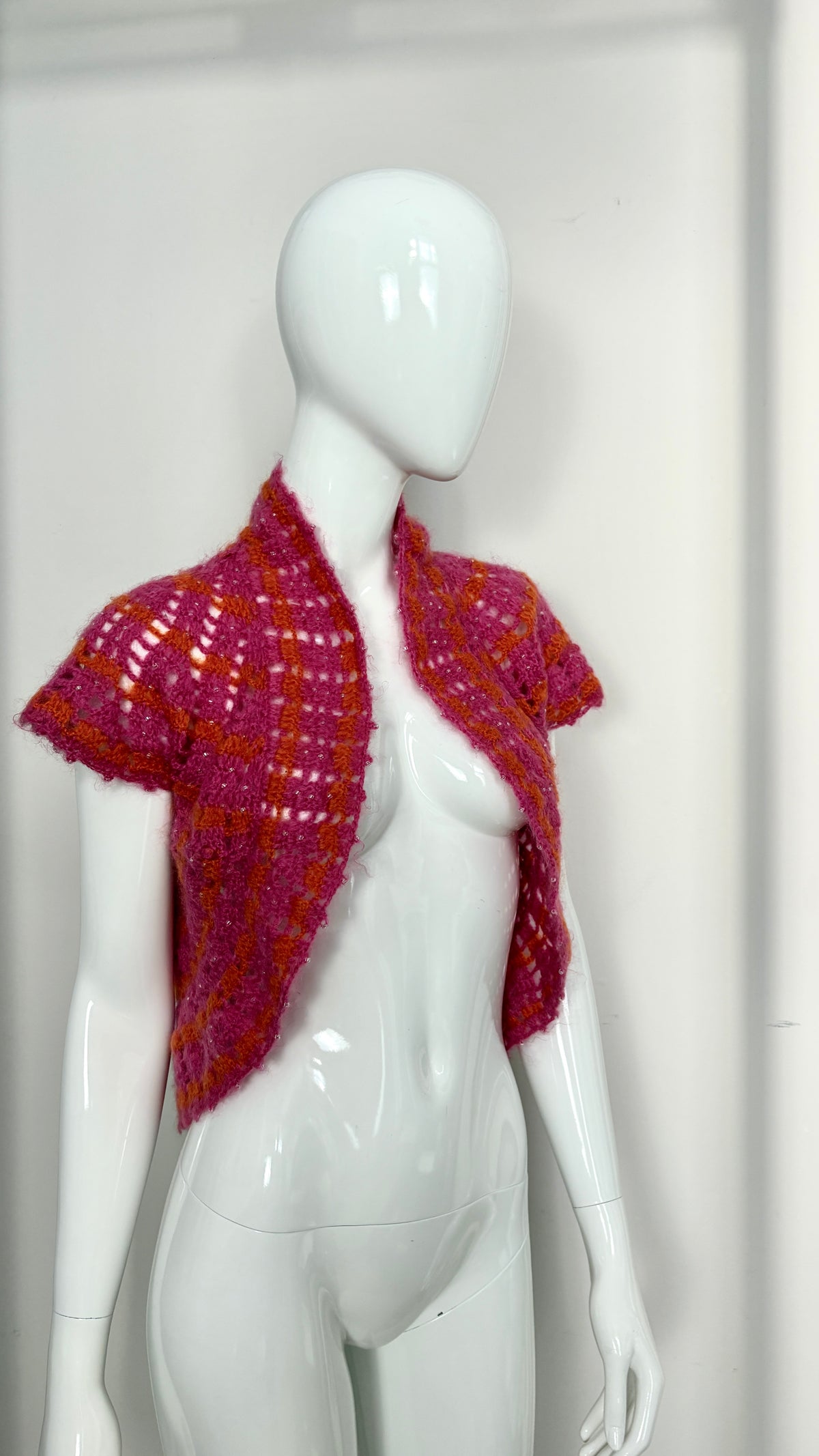 Comme des Garcons tricot double layer cropped jacket