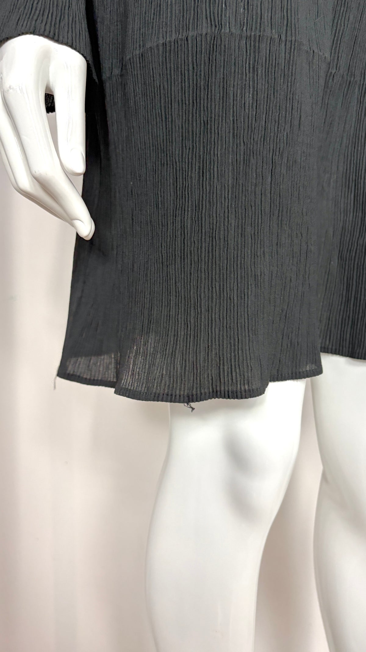 Issey Miyake semi sheer pleated top