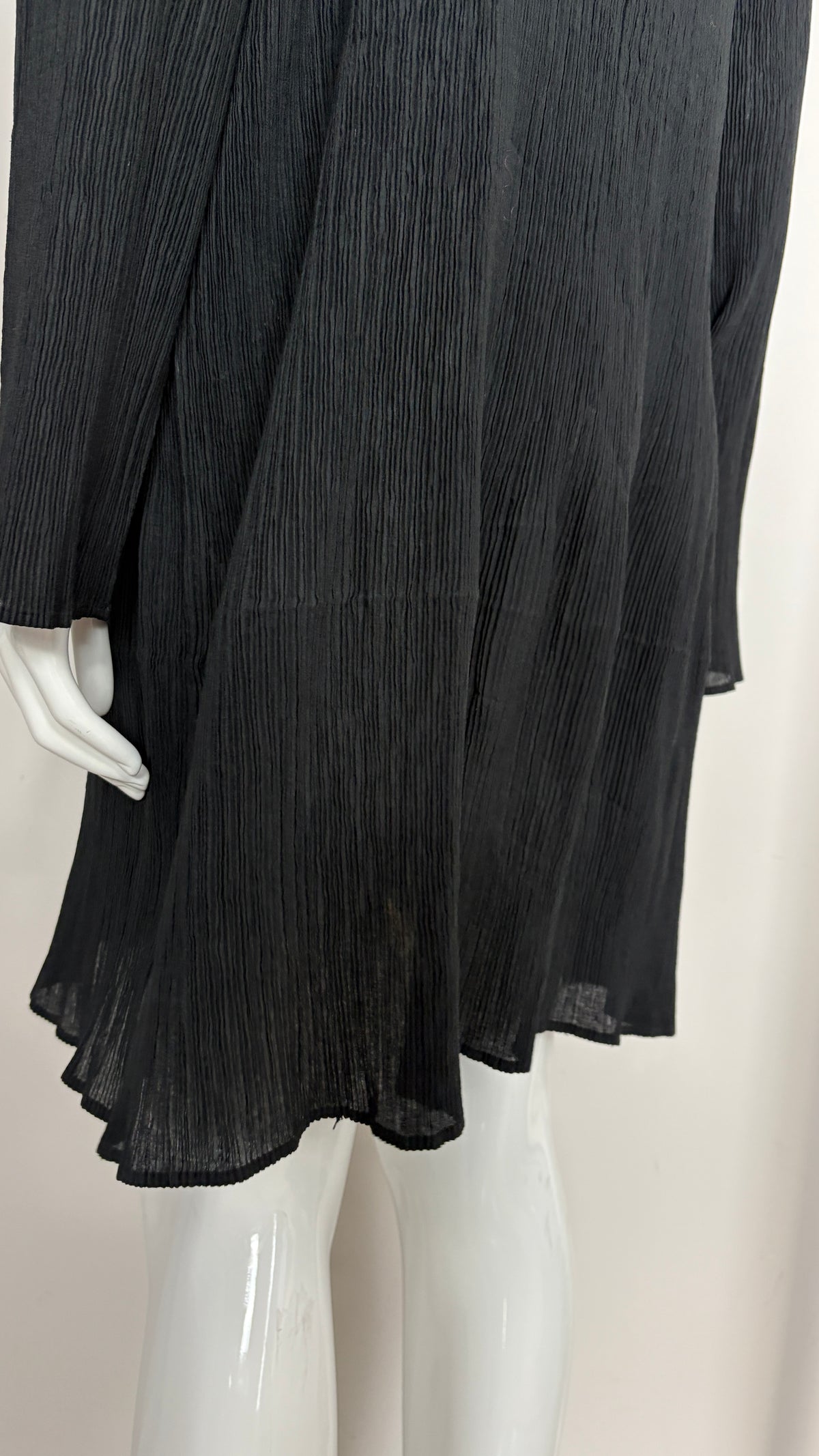 Issey Miyake semi sheer pleated top