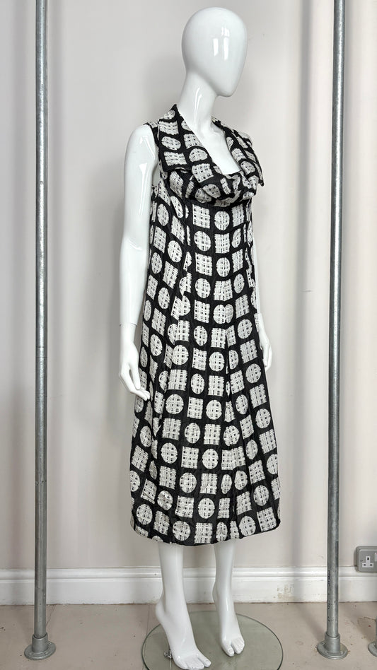 Comme des Garcons 1992 geometric Jacquard dress