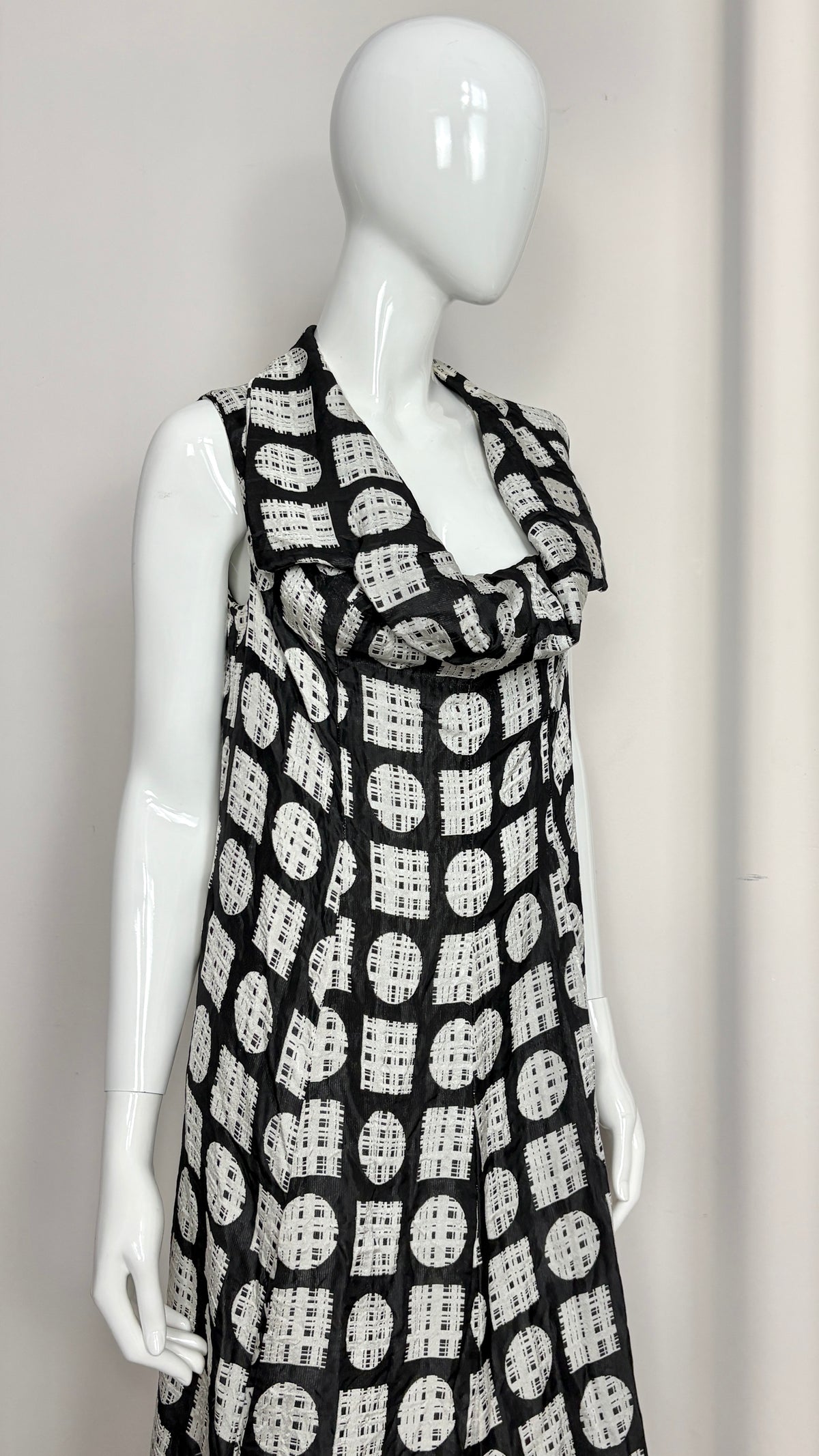Comme des Garcons 1992 geometric Jacquard dress
