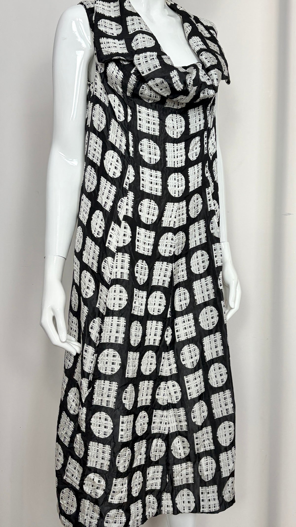 Comme des Garcons 1992 geometric Jacquard dress
