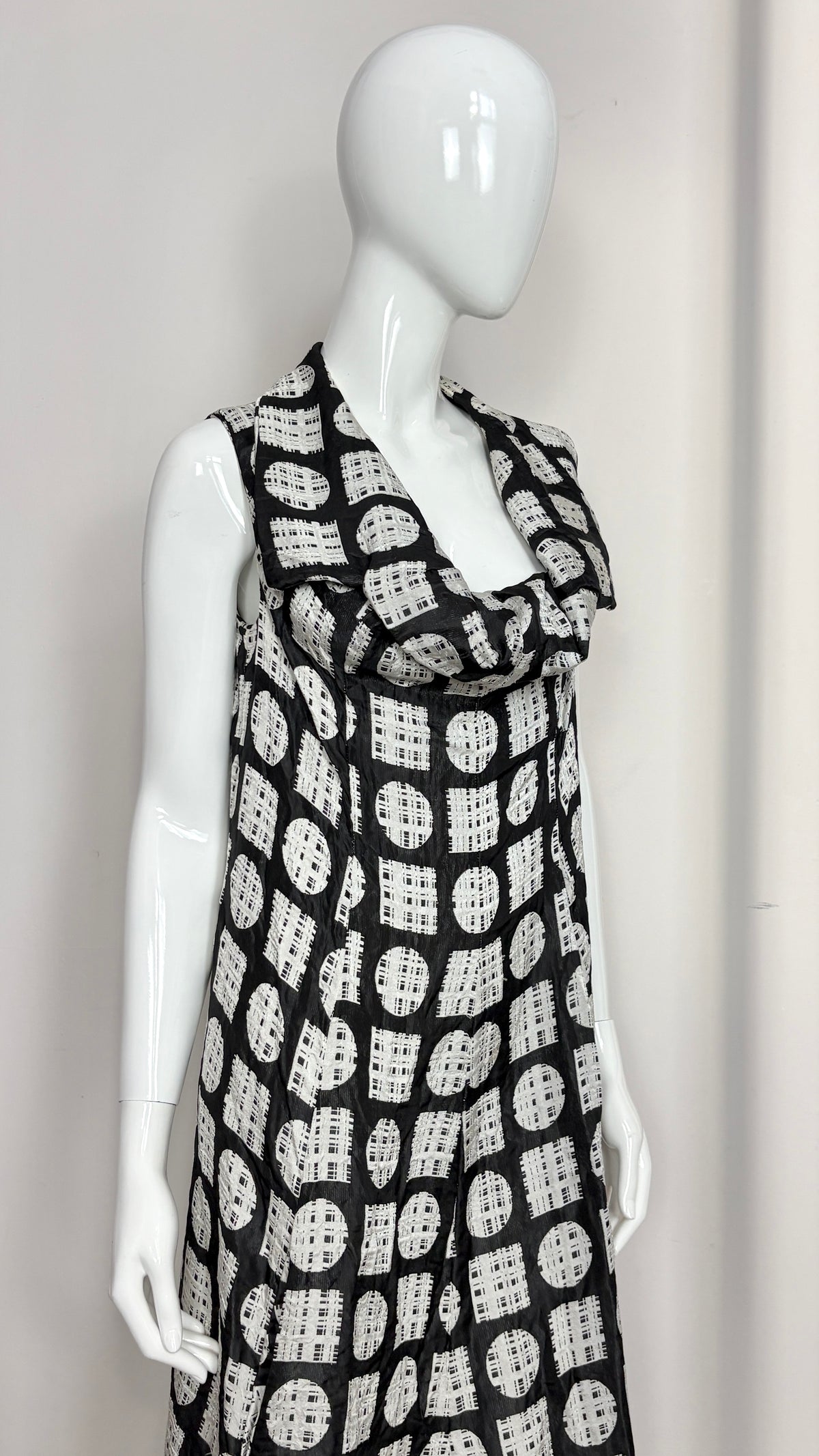 Comme des Garcons 1992 geometric Jacquard dress