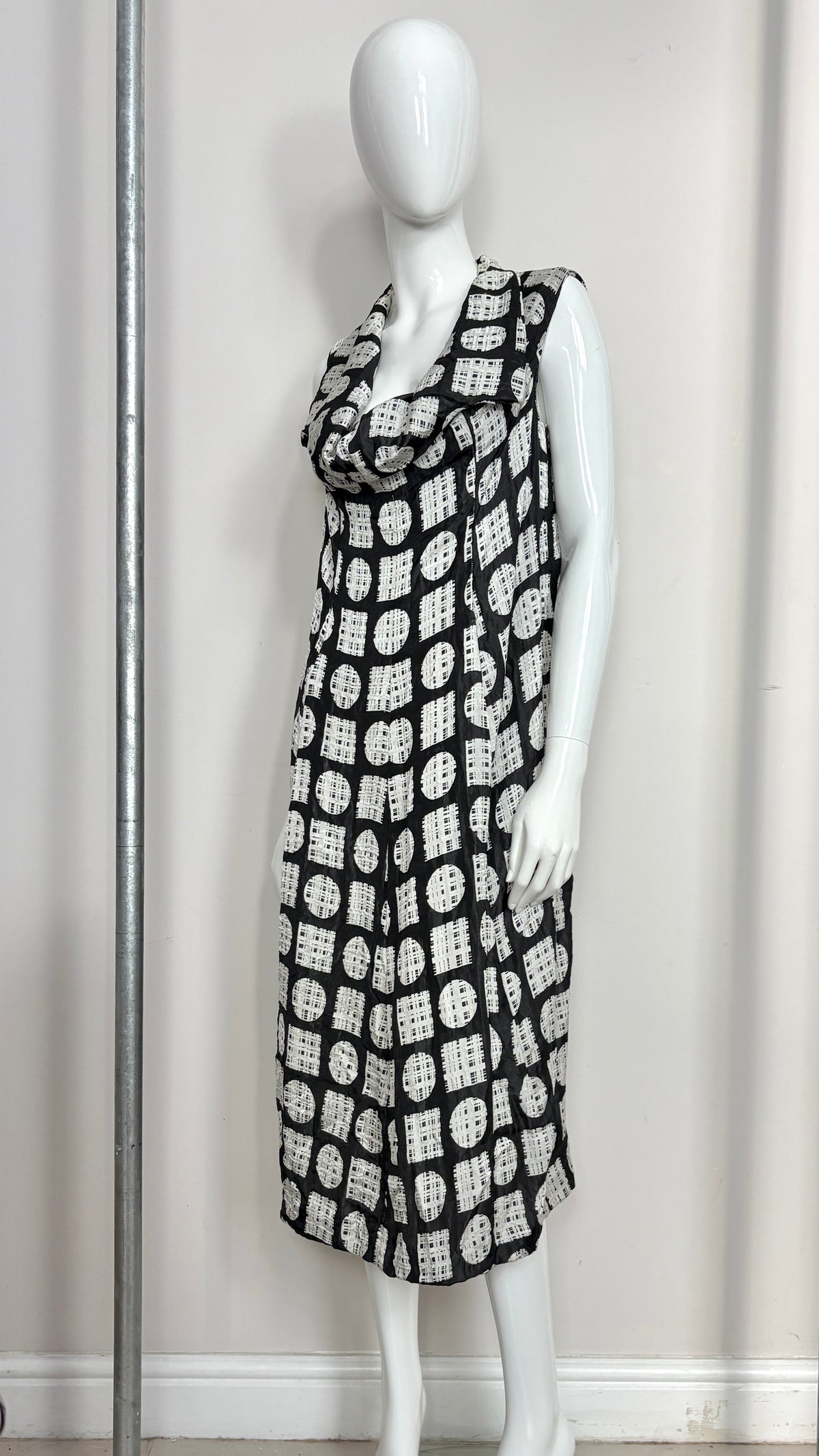 Comme des Garcons 1992 geometric Jacquard dress