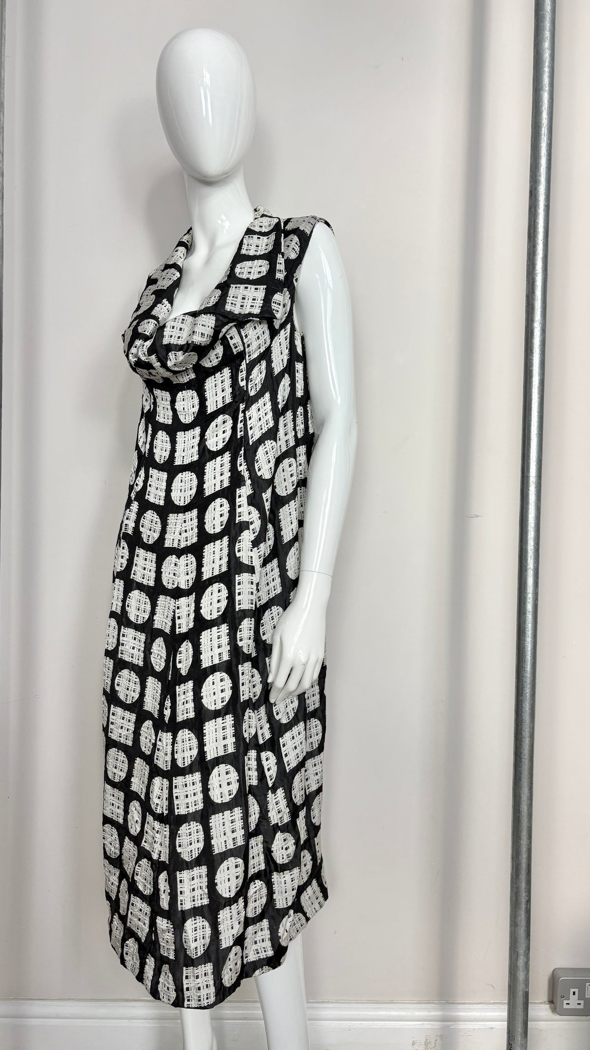 Comme des Garcons 1992 geometric Jacquard dress