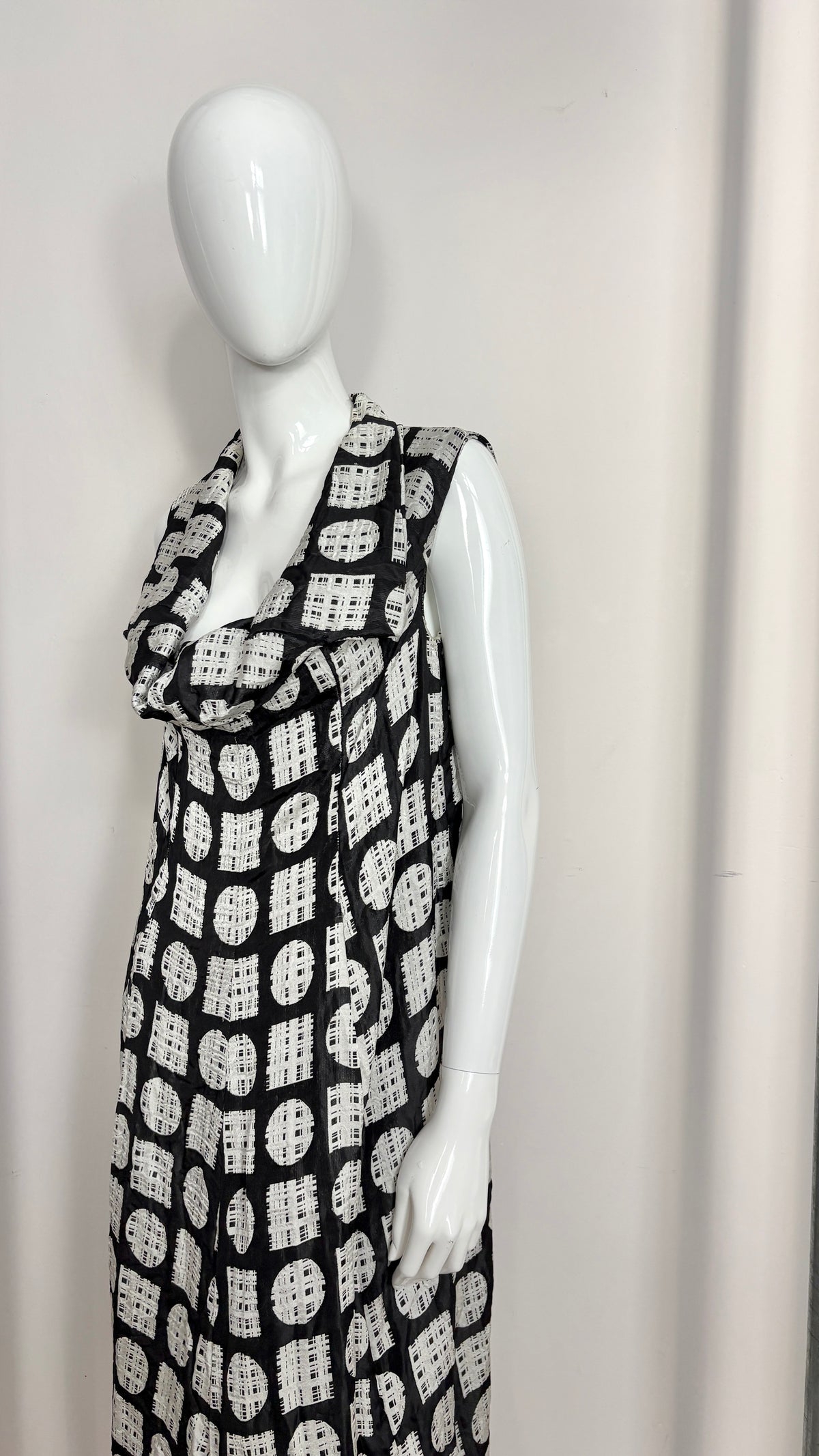 Comme des Garcons 1992 geometric Jacquard dress