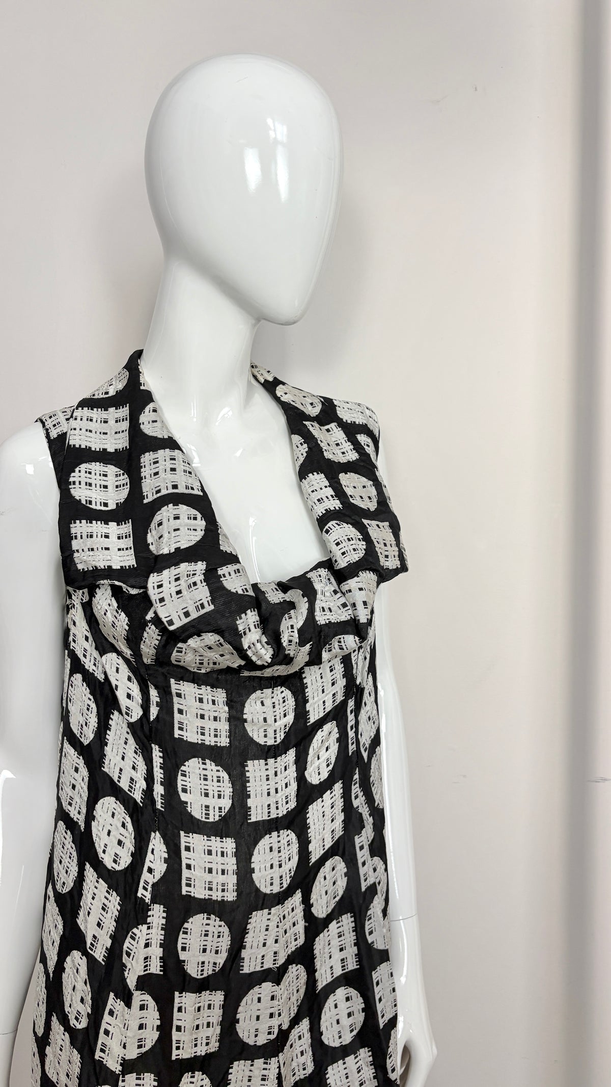 Comme des Garcons 1992 geometric Jacquard dress