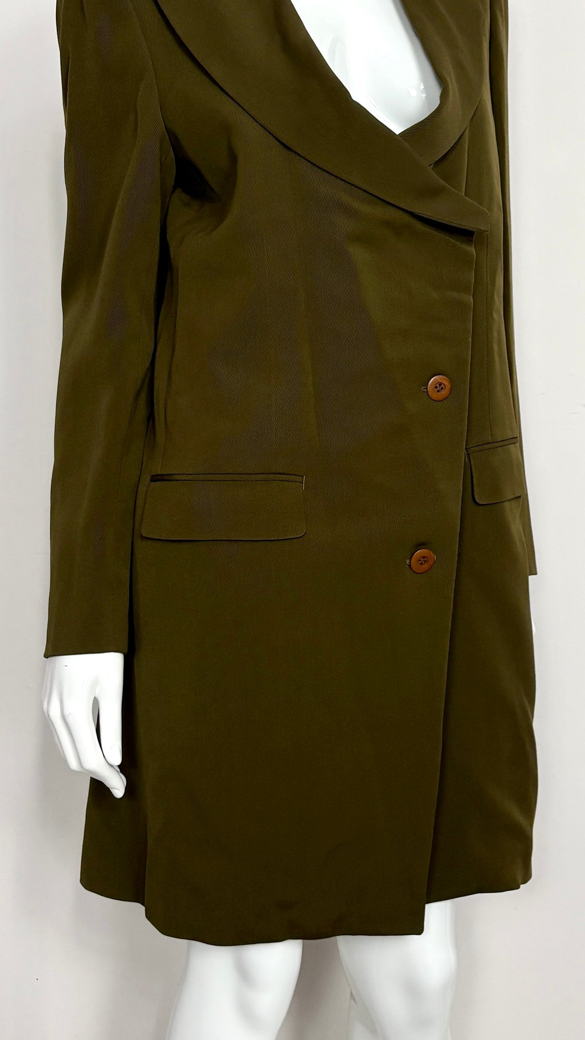 Issey Miyake scoop neck jacket