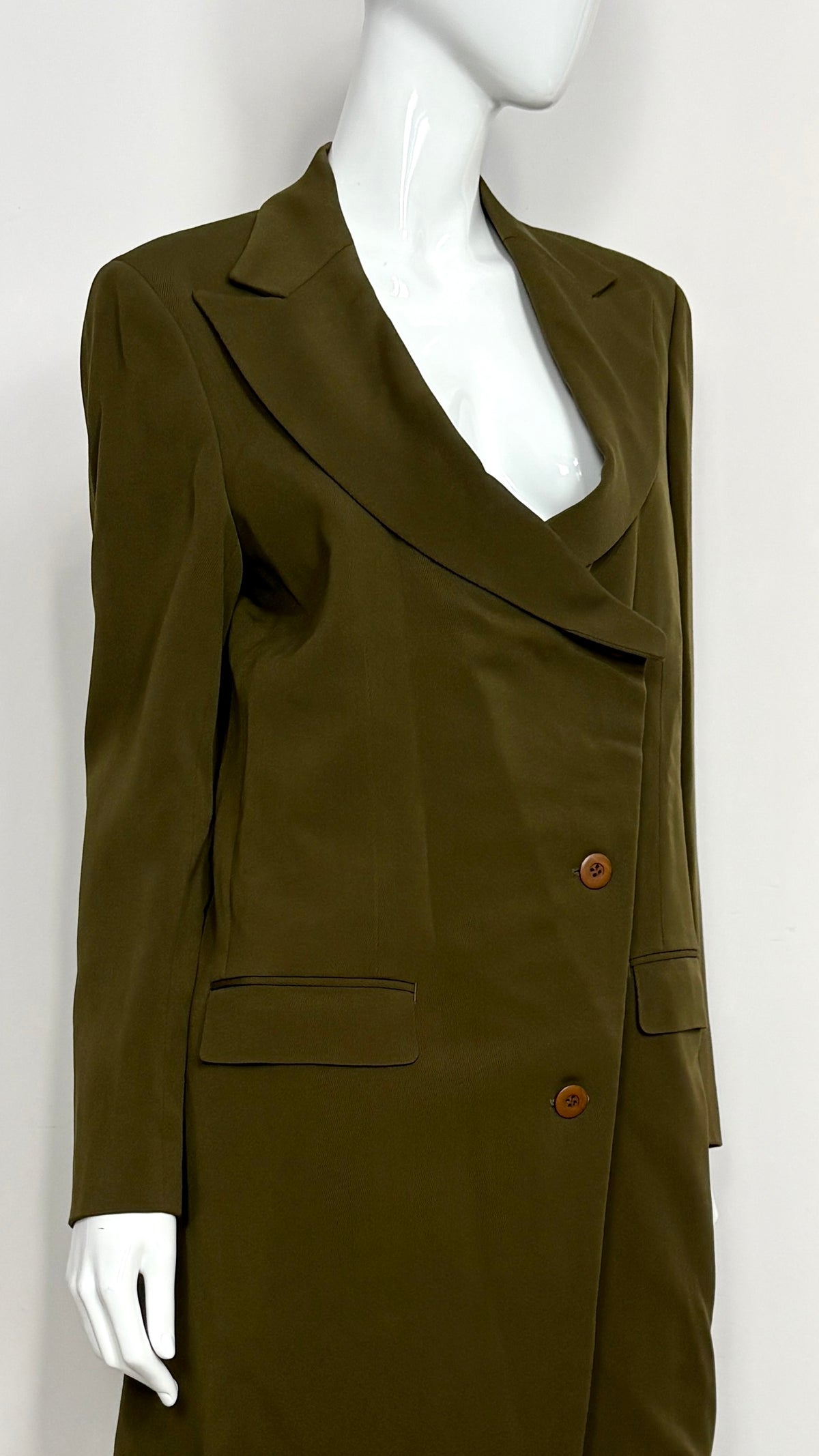 Issey Miyake scoop neck jacket
