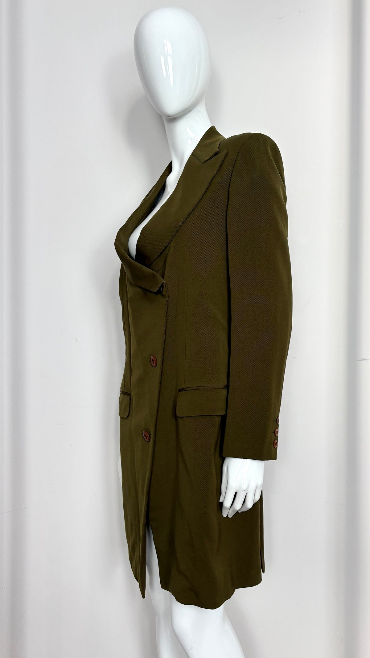 Issey Miyake scoop neck jacket