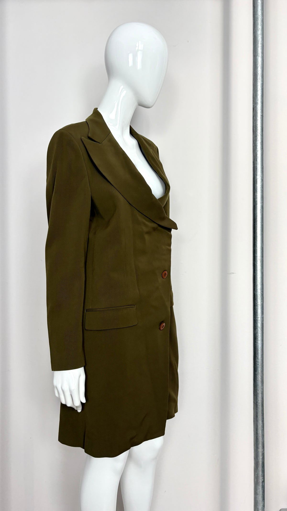 Issey Miyake scoop neck jacket