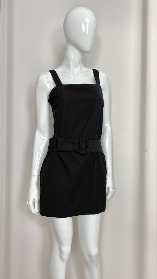 Yohji Yamamoto integrated belt mini dress