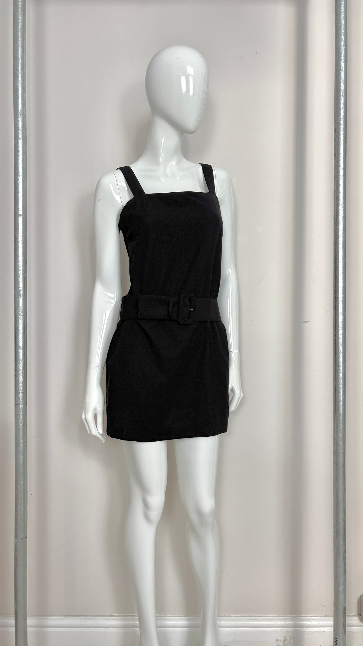 Yohji Yamamoto integrated belt mini dress