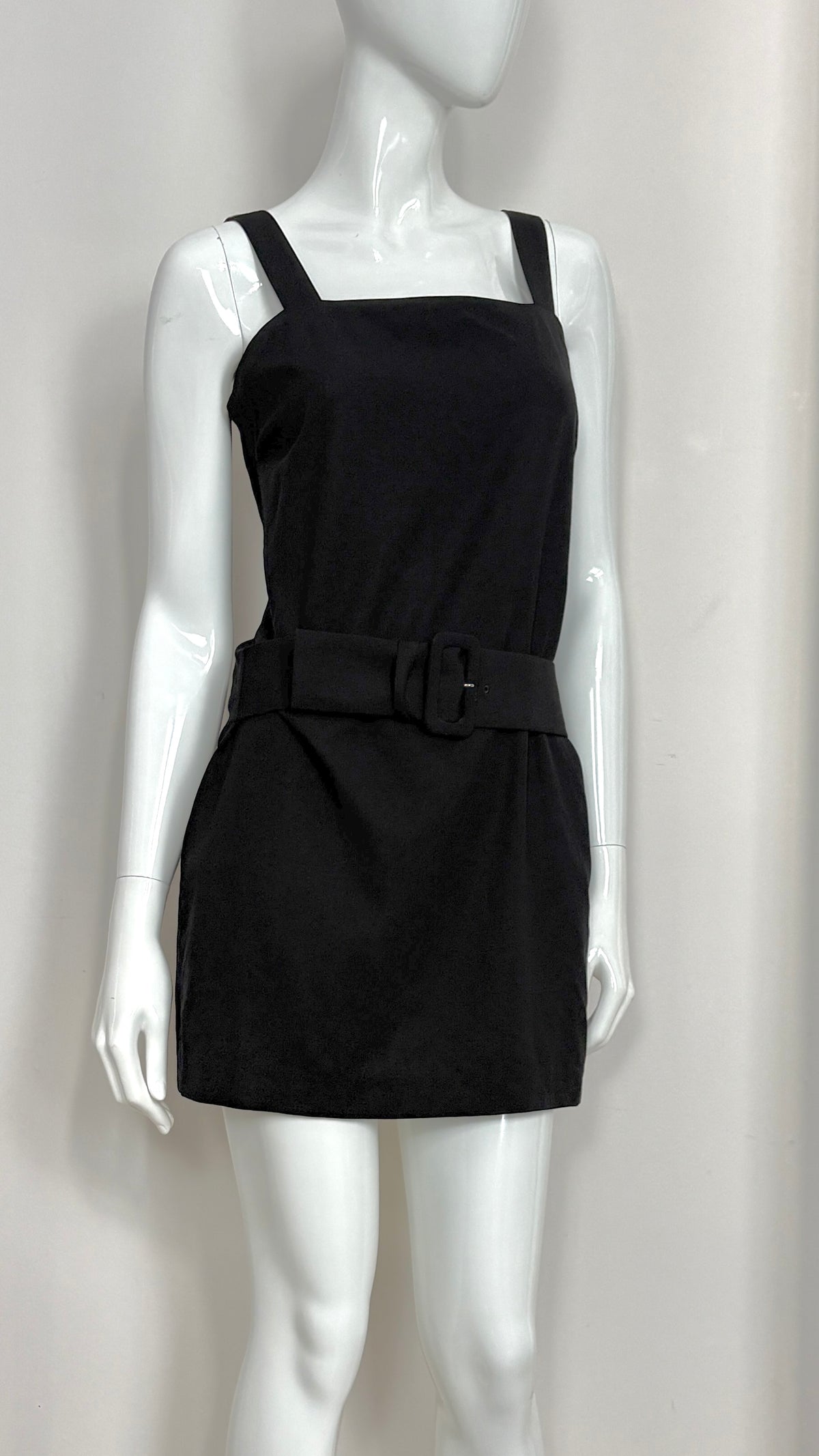 Yohji Yamamoto integrated belt mini dress