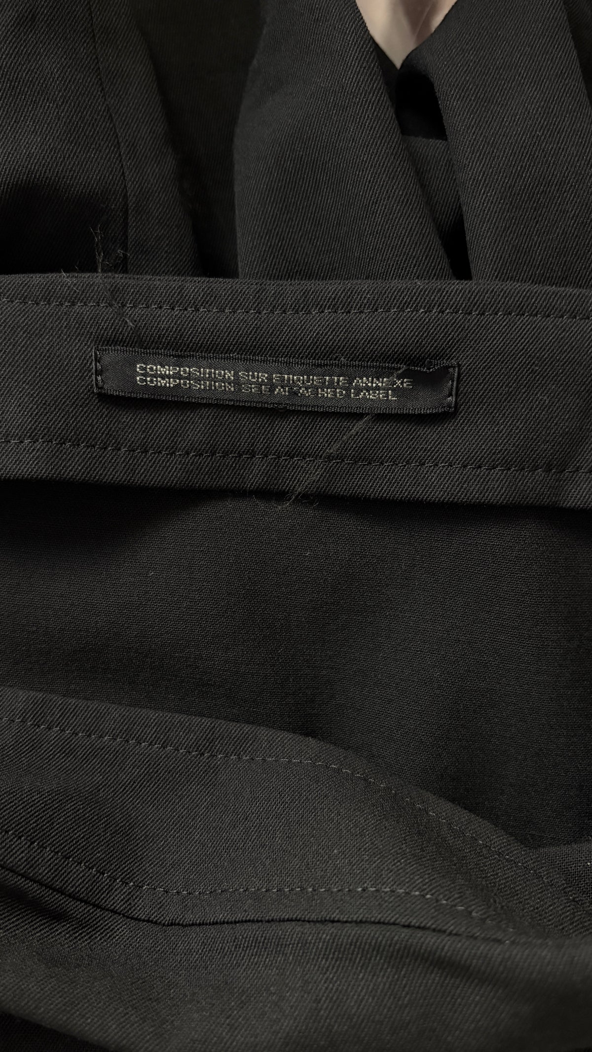 Yohji Yamamoto integrated belt mini dress